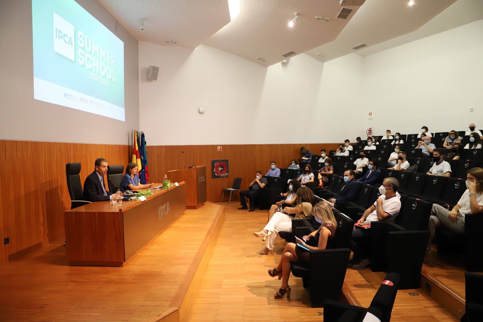Ministro da Ciência, Tecnologia e Ensino Superior, Manuel Heitor, na abertura de uma escola de verão no Instituto Politécnico do Cávado e Ave, Barcelos, 27 julho 2020