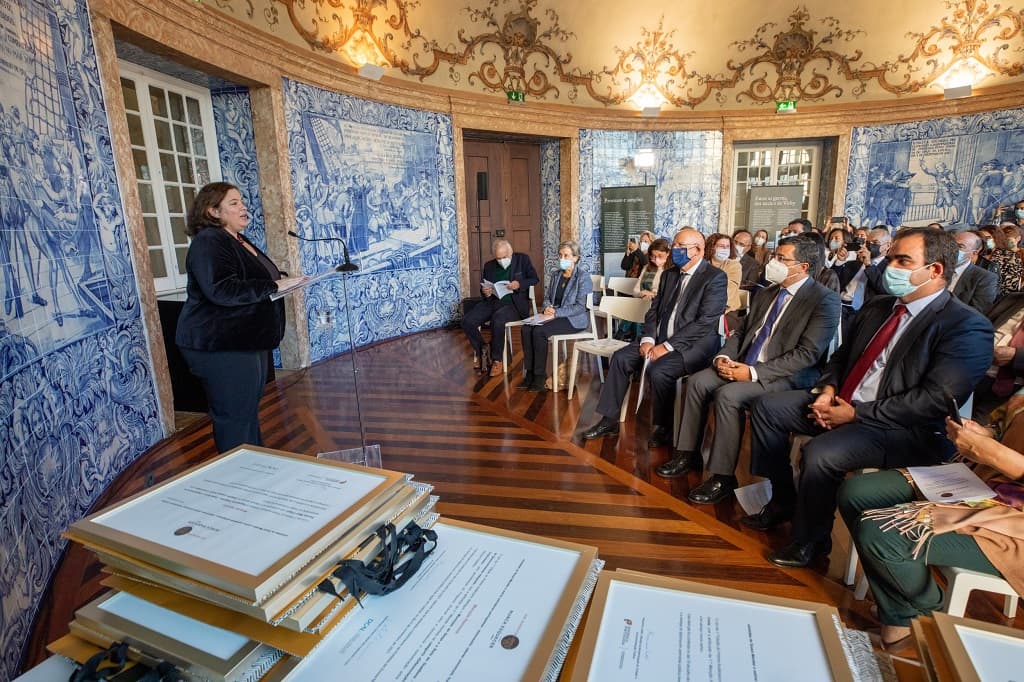 Ministra do Modernização do Estado e da Administração Pública e Ministro de Estado e dos Negócios Estrangeiros na 1.ª Edição do Prémio Autárquico «Aristides de Sousa Mendes», Lisboa, 9 novembro 2021 (Foto: João Bica)