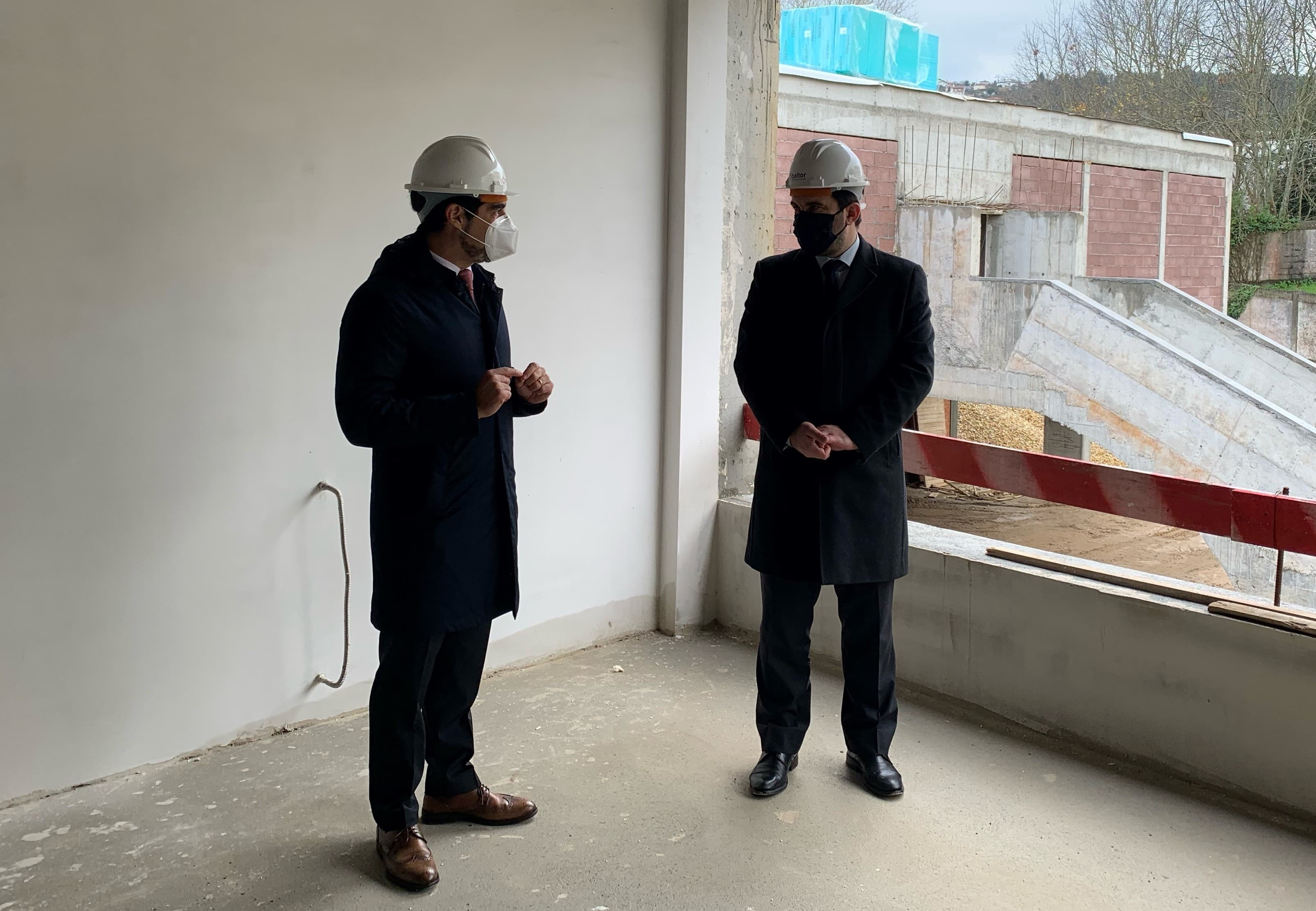 Ministro da Educação, Tiago Brandão Rodrigues, visita obras na Escola Básica e Secundária de Sidónio Pais, Caminha, 18 dezembro 2020