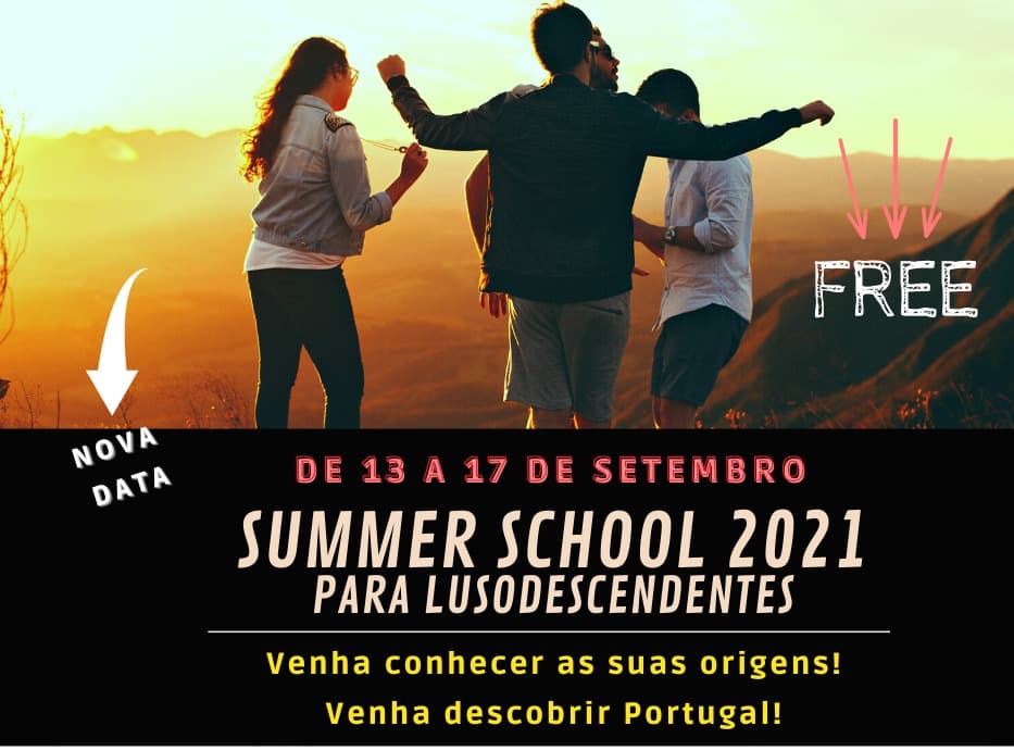 Summer School 2021 para lusodescendentes - cartaz