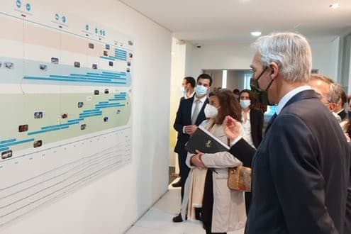 Ministro da Defesa Nacional, João Gomes Cravinho, durante a visita ao Centro de Engenharia e Desenvolvimento de Produto (CEiiA), Matosinhos , 28 abril 2021