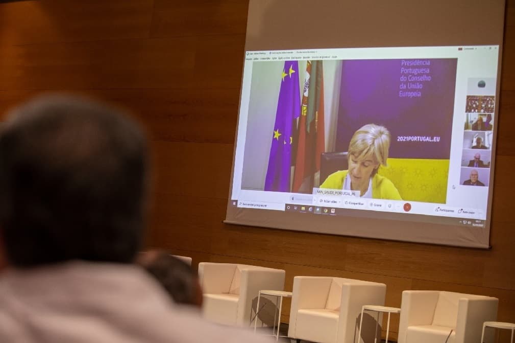Ministra da Saúde, Marta Temido, na na Cimeira Europeia de Investigação na Área do Cancro 2021, Lisboa, 3 maio 2021