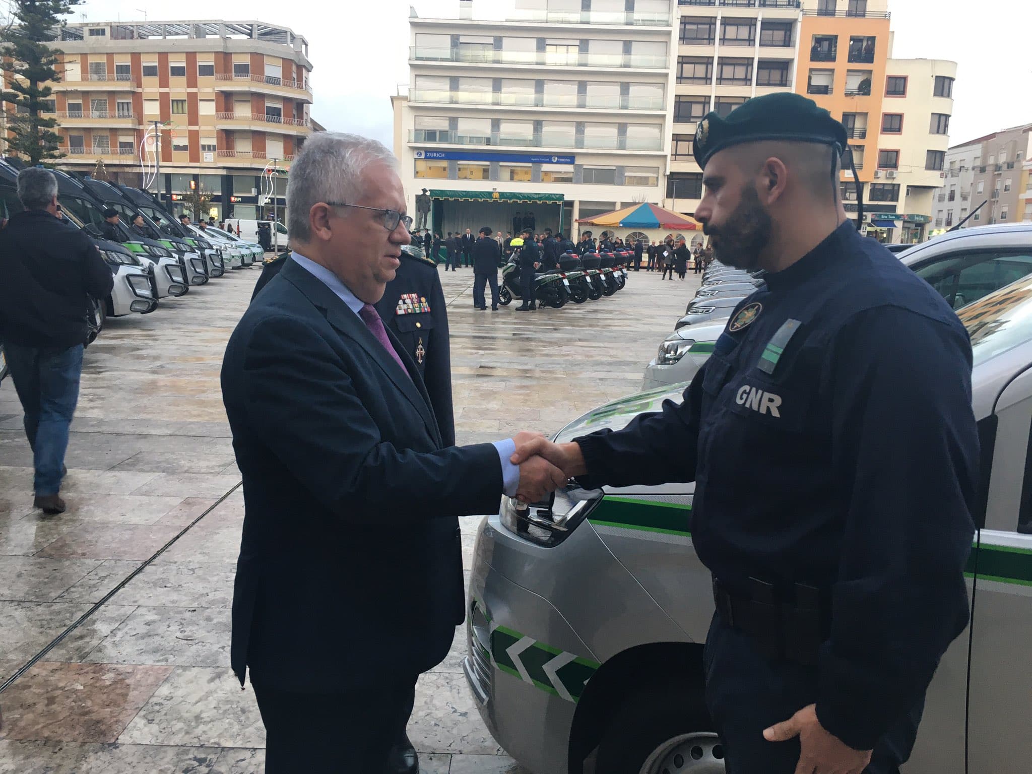 Ministro da Administração Interna, Eduardo Cabrita, na cerimónia de entrega de 41 novas viaturas à Guarda Nacional Republicana, Cartaxo, 13 dezembro 2019