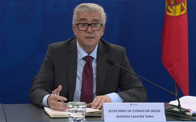 Secretário de Estado da Saúde, António Lacerda Sales, na conferência de imprensa regular sobre Covid-19, Lisboa, 7 agosto 2020