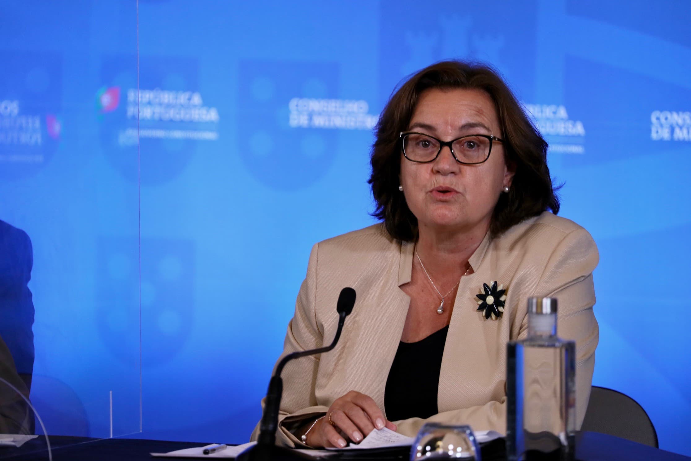 Secretária de Estado dos Assuntos Europeus, Ana Paula Zacarias, na conferência de imprensa do Conselho de Ministros, 30 setembro 2021 (foto: João Bica)