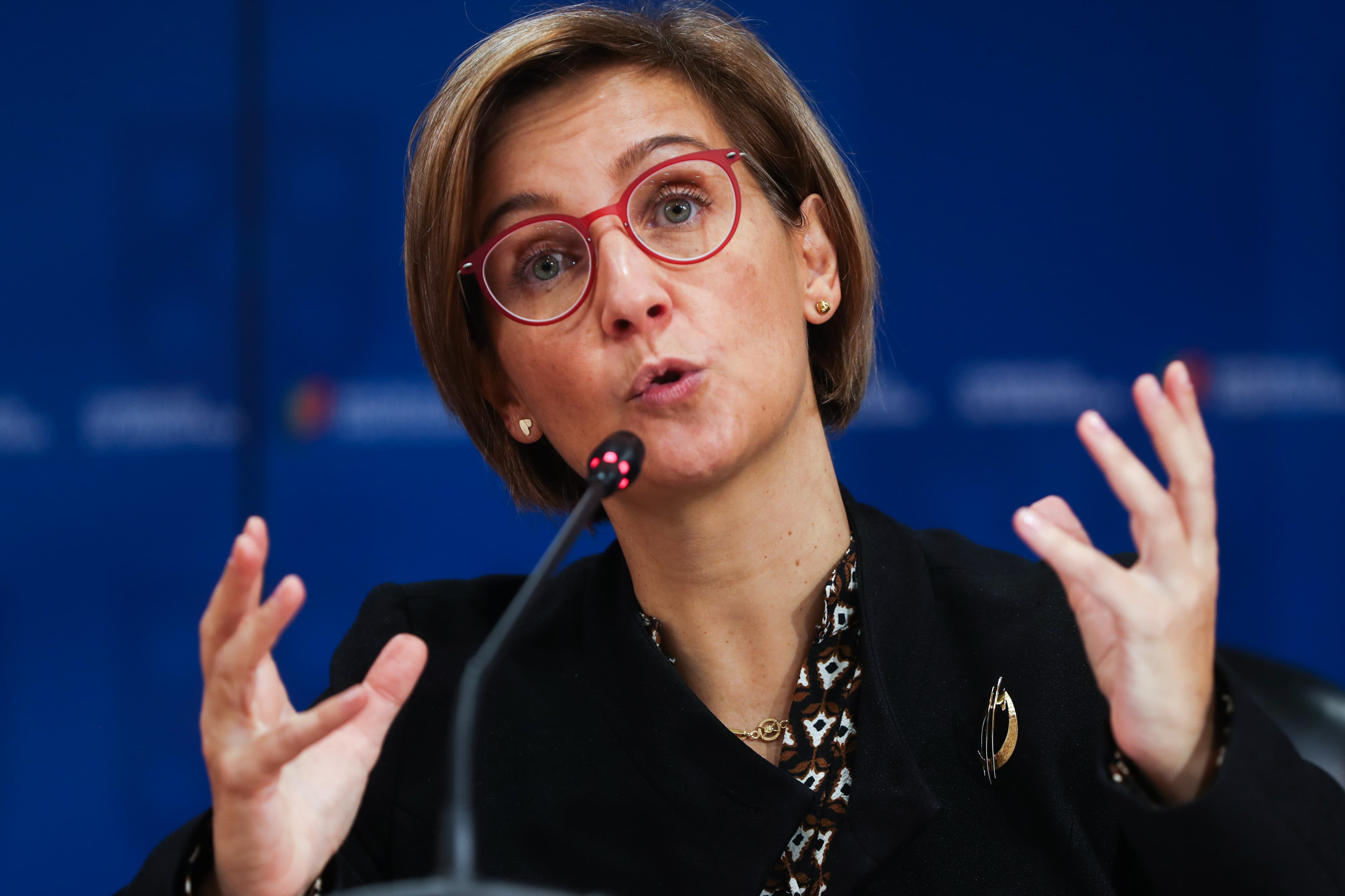 Ministra da Saúde, Marta Temido, apresenta Plano de melhoria da resposta do Serviço Nacional de Saúde na conferência de imprensa do Conselho de Ministros, 11 dezembro 2019 (foto: José Sena Goulão/Lusa)