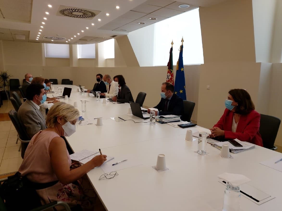Secretário de Estado da Administração Pública, José Couto, na reunião com estruturas sindicais sobre teletrabalho, Lisboa, 24 julho 2020