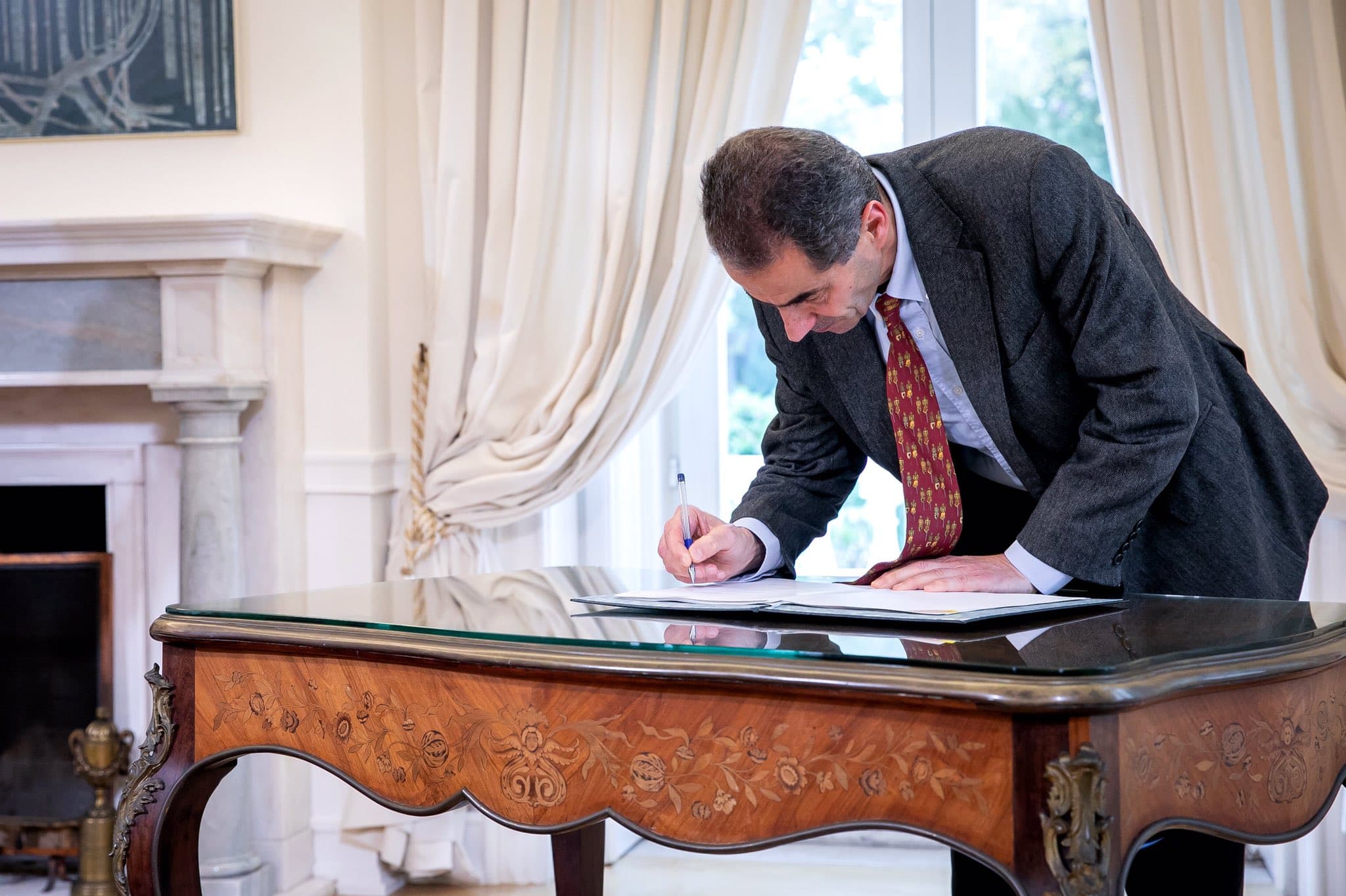 Ministro da Ciência, Tecnologia e Ensino Superior, Manuel Heitor, durante a assinatura do contrato entre o Governo e as instituições públicas do Ensino Superior, Lisboa, 29 novembro 2019