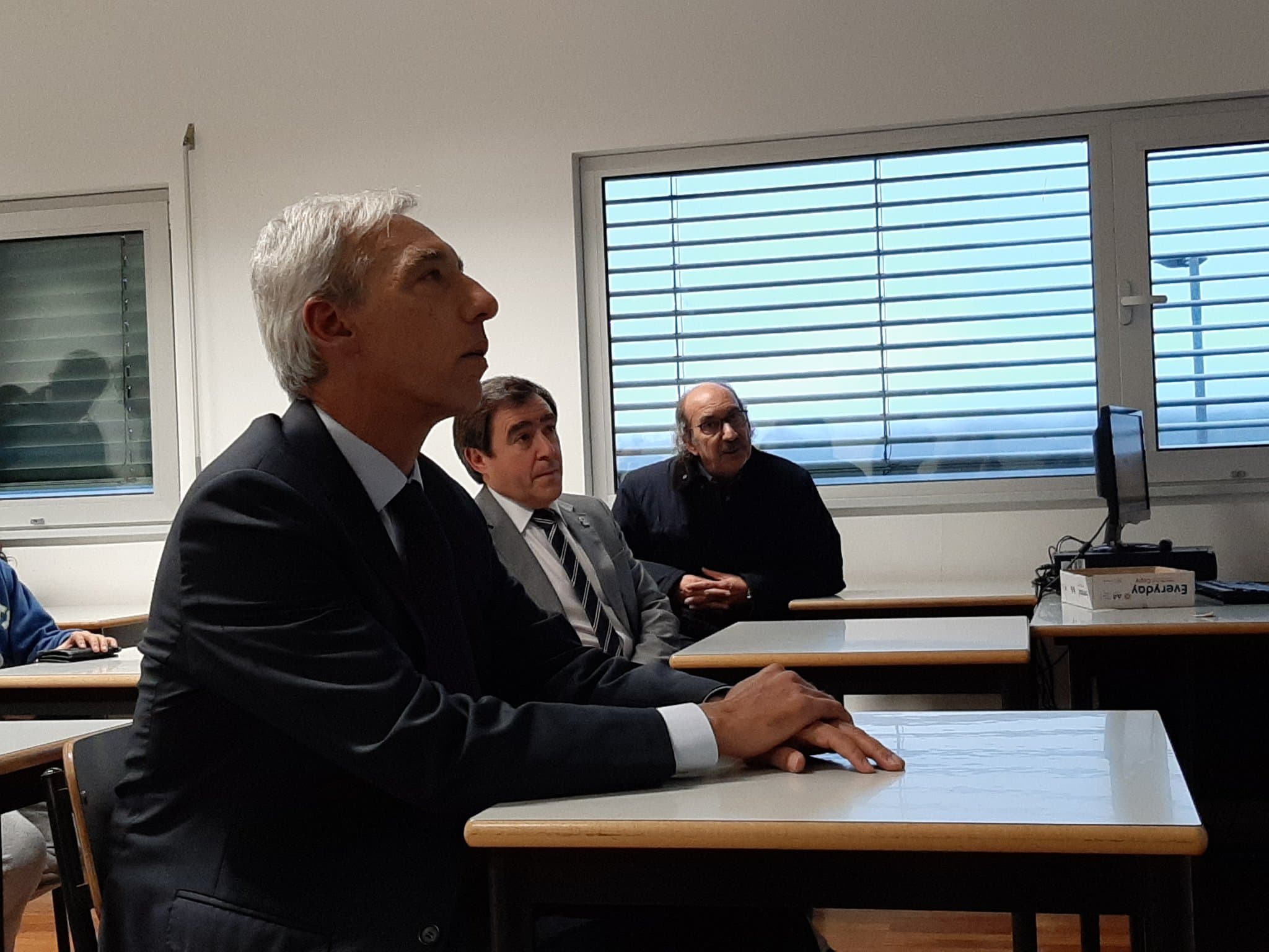 Ministro da Defesa Nacional, João Gomes Cravinho, durante a visita à Escola Secundária de Baião, Porto, 28 janeiro 2020