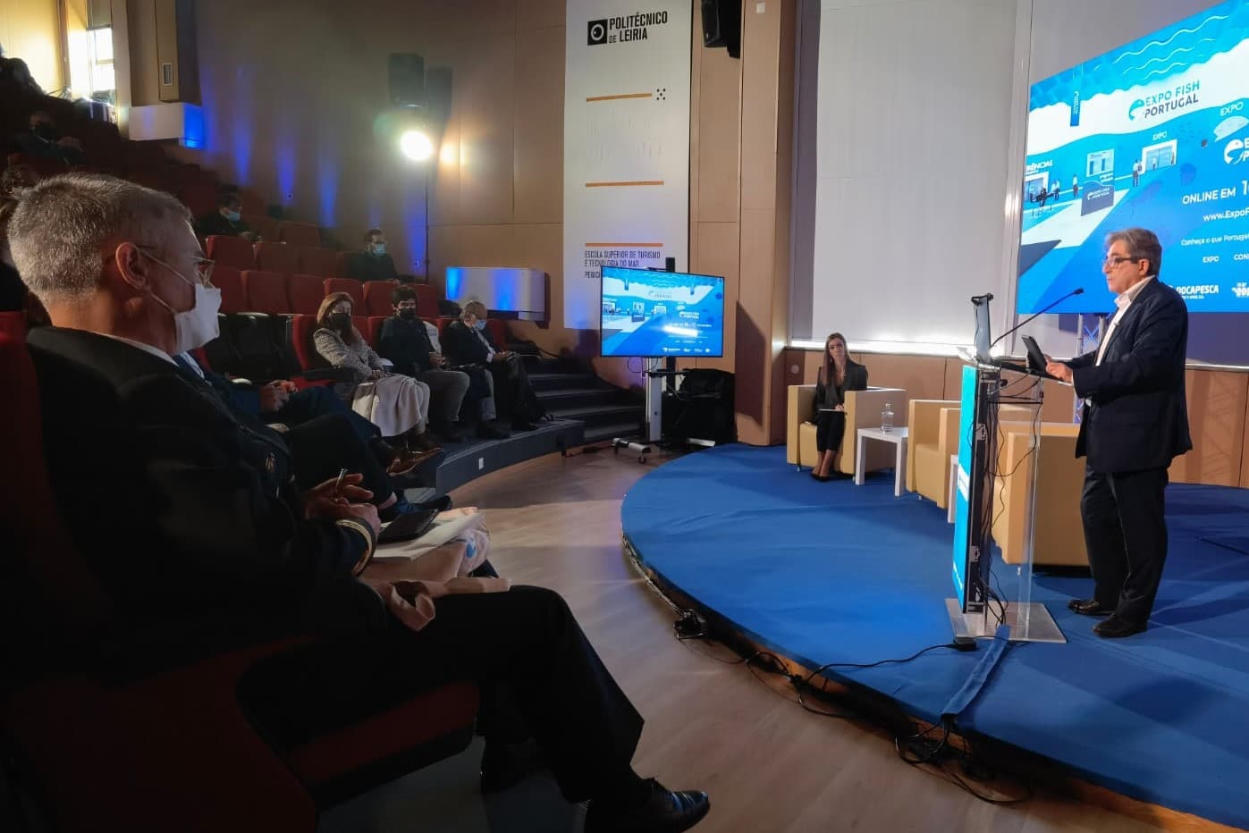 Ministro do Mar, Ricardo Serrão Santos, na abertura do Expo Fish Portugal, Peniche, 16 novembro 2021