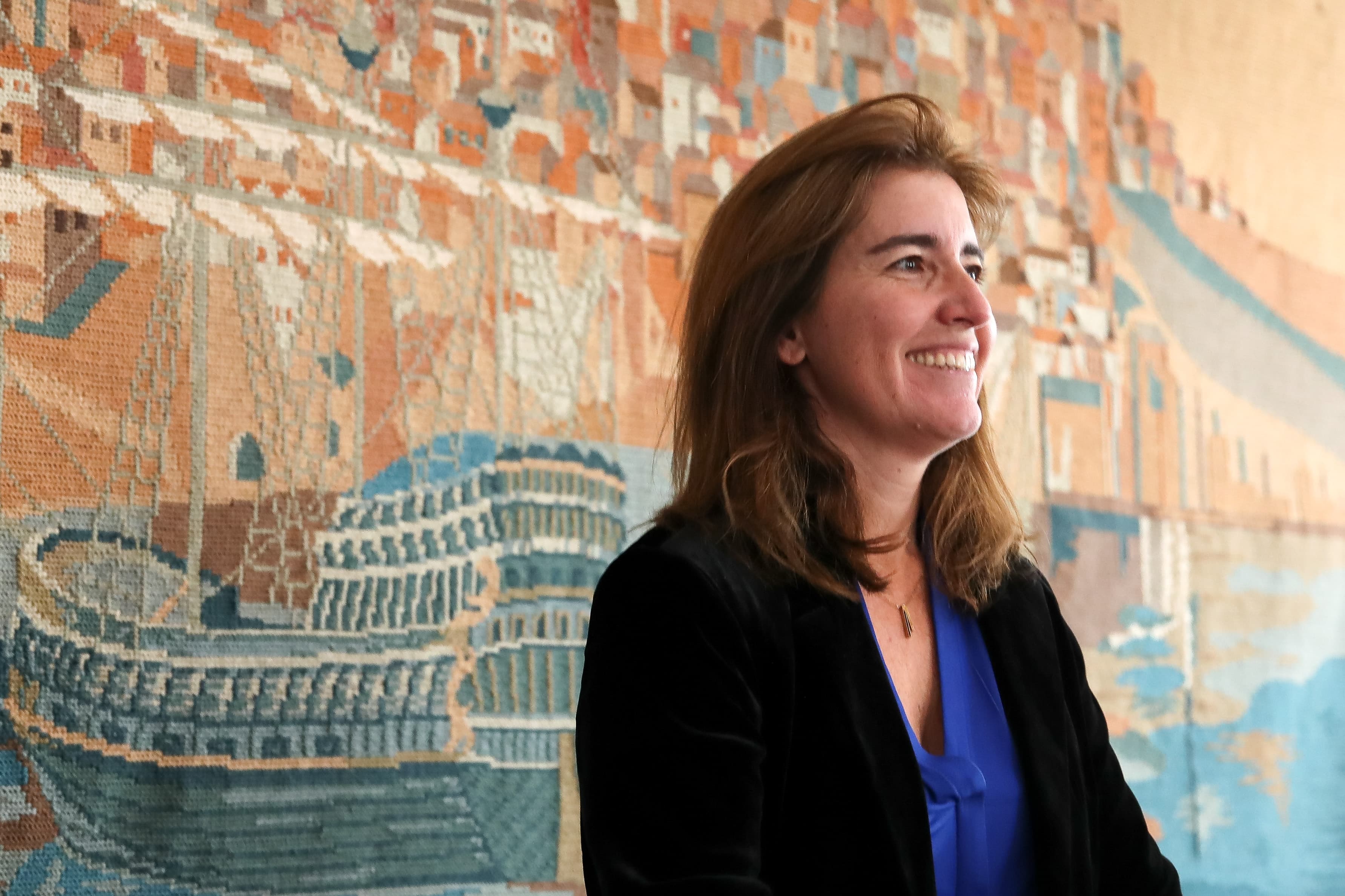Ministra do Trabalho, Solidariedade e Segurança Social, Ana Mendes Godinho, na reunião da Comissão Permanente de Concertação Social, Lisboa, 6 novembro 2019 (foto: Manuel de Almeida/Lusa)
