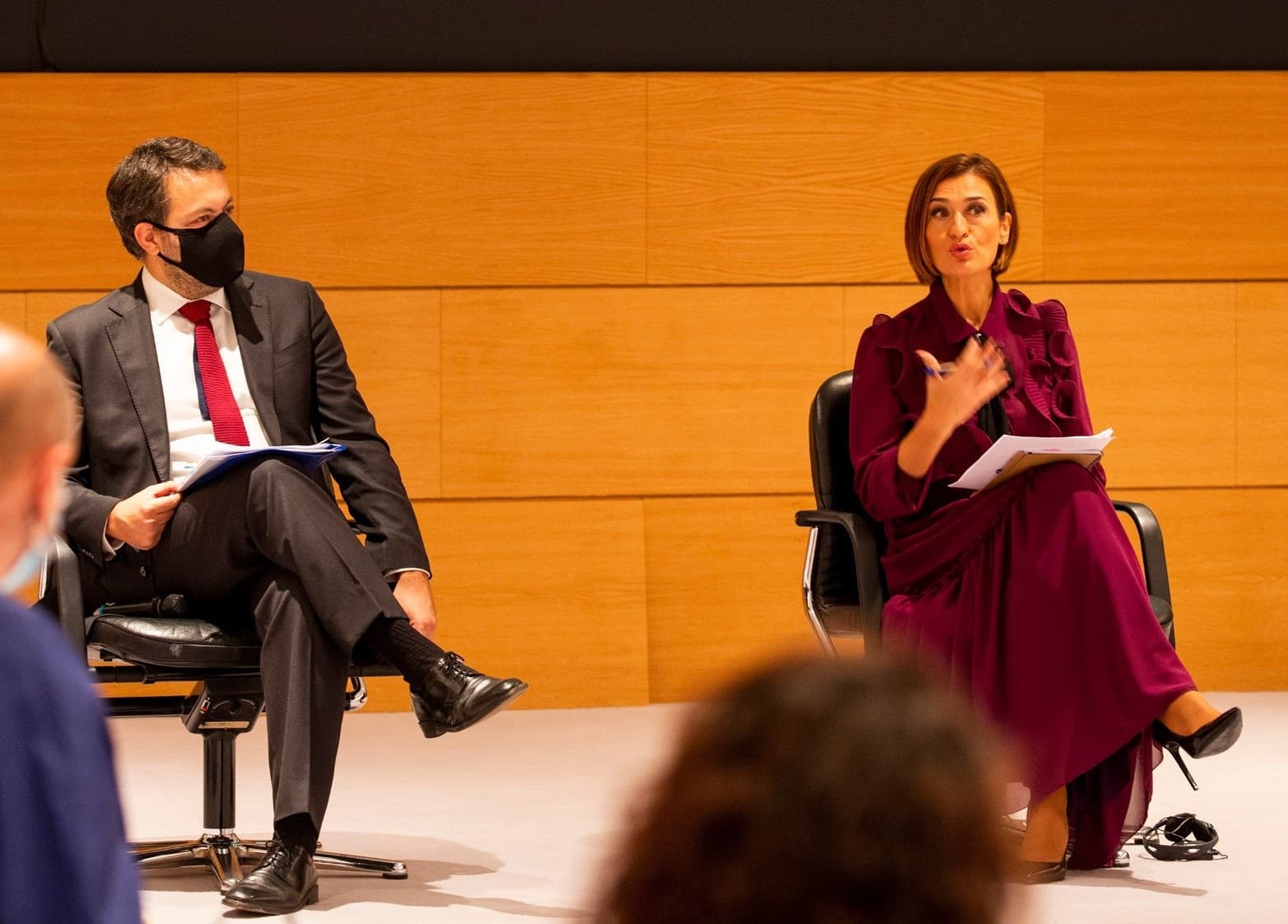 Secretário de Estado Adjunto, do Trabalho e da Formação Profissional, Miguel Cabrita, na audição participada com pessoas em situação de sem-abrigo, Lisboa, 20 novembro 2020 (Foto: João Bica)