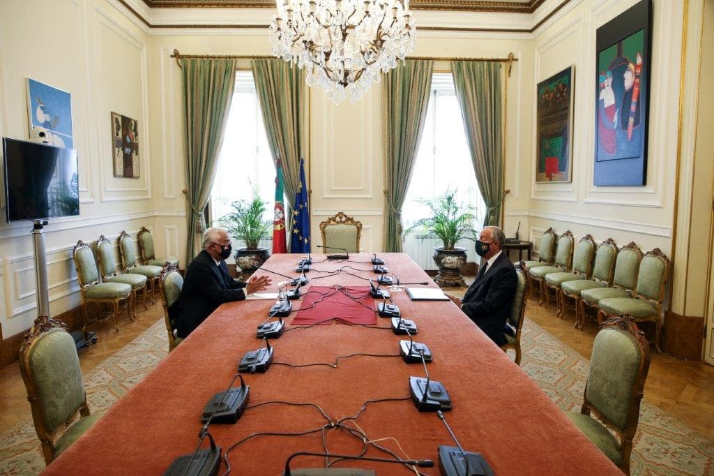 Primeiro-Ministro António Costa com o Presidente da República, Marcelo Rebelo de Sousa, Lisboa, 2 novembro 2020 (Foto: Manuel de Almeida/Lusa)