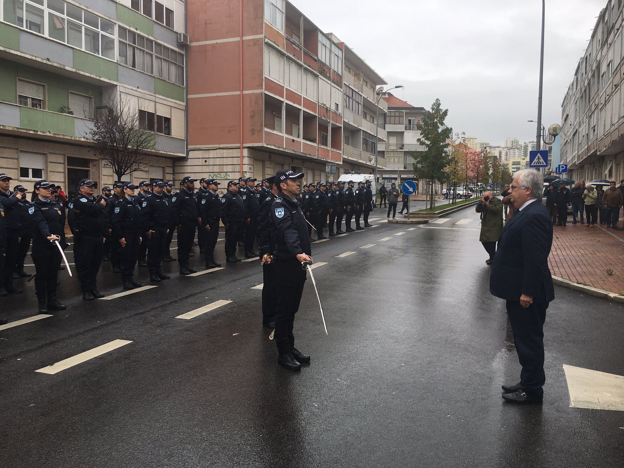 Ministro da Administração Interna, Eduardo Cabrita, na cerimónia comemorativa do 152.º aniversário do Comando Metropolitano de Lisboa da PSP, Amadora, 19 novembro 2019