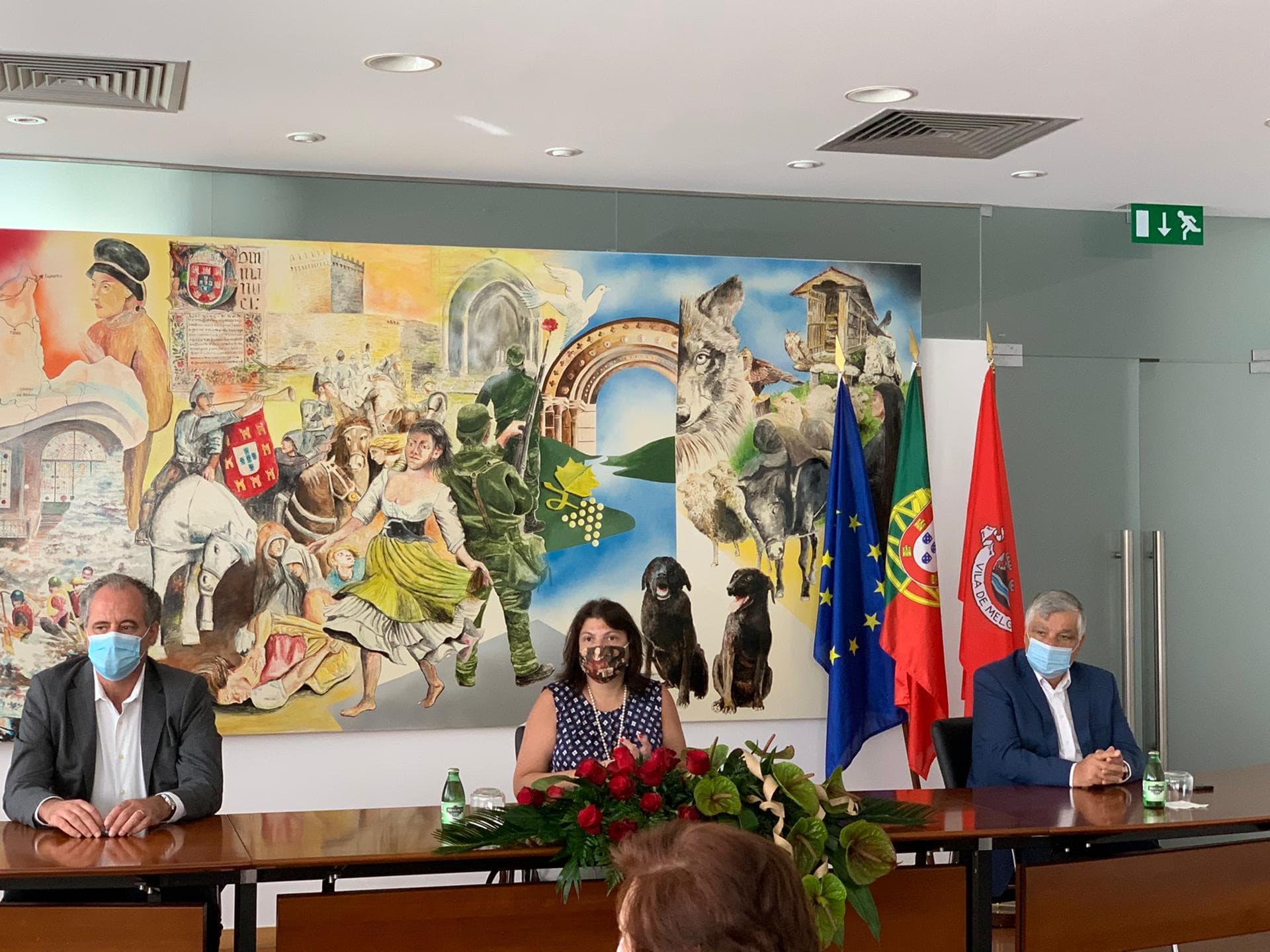 Secretária de Estado Adjunta e do Património Cultural, Ãngela Ferreira, na apresentação pública da candidatura das pesqueiras do rio Minho a património imaterial, Melgaço, 26 agosto 2020