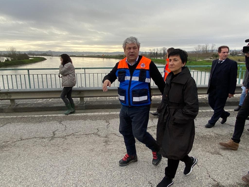 Ministra da Agricultura, Maria do Céu Antunes, visita as áreas afetadas pelas cheias do Mondego, Montemor-o-Velho, 23 dezembro 2019
