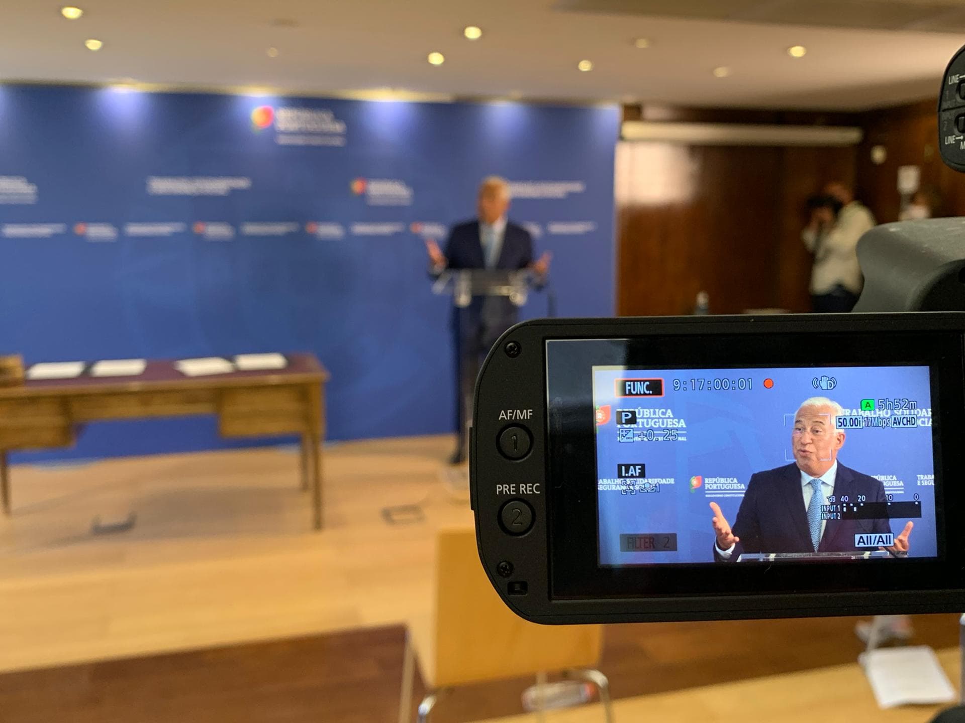 Primeiro-Ministro António Costa na cerimónia de assinatura de declaração de compromisso de parceria para Reforço Excecional dos Serviços Sociais e de Saúde, Lisboa, 19 agosto 2020