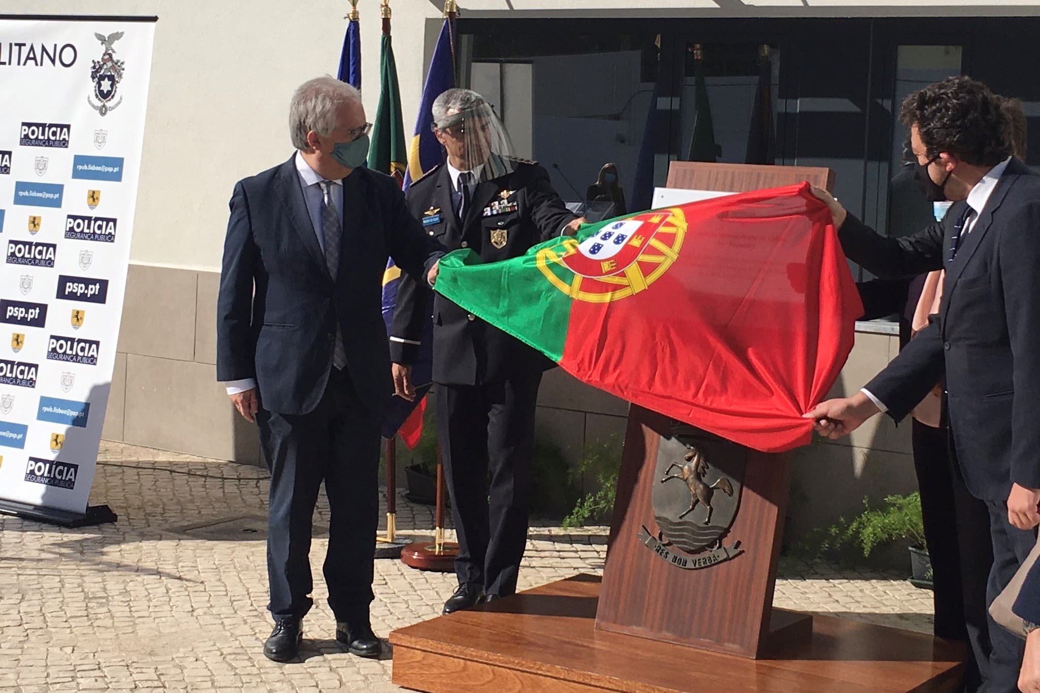 Ministro da Administração Interna, Eduardo Cabrita, na inauguração da esquadra da PSP da Alta de Lisboa, 27 outubro 2020