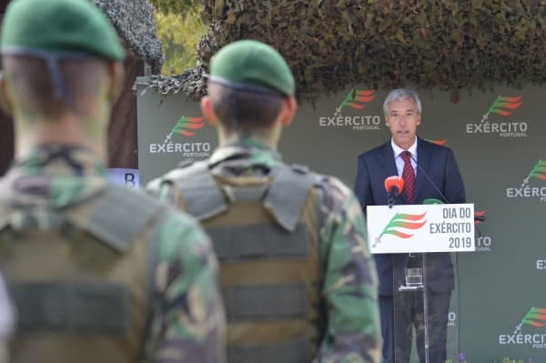 Ministro da Defesa Nacional, João Gomes Cravinho, nas comemorações do Dia do Exército, Setúbal, 27 outubro 2019