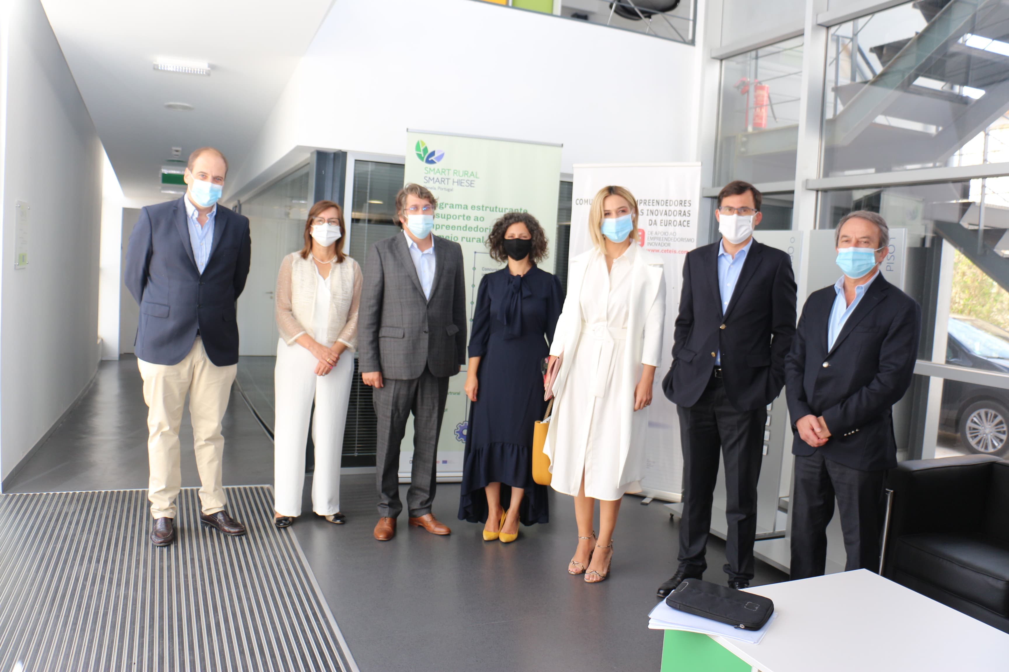 Secretária de Estado da Valorização do Interior, Isabel Ferreira, na reunião com os representantes dos 19 municípios da região do Pinhal Interior e da Comissão de Coordenação e Desenvolvimento Regional do Centro, 18 setembro 2020