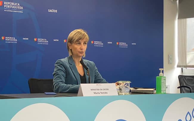 Ministra da Saúde, Marta Temido, na conferência de imprensa sobre a situação da pandemia de Covid-19, 18 novembro 2020