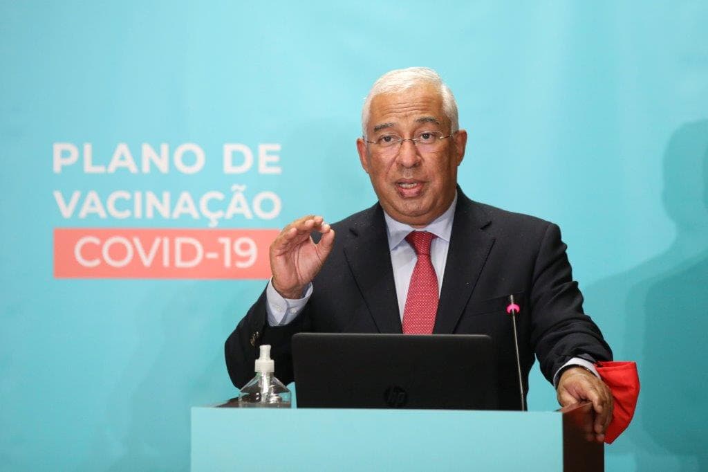 Primeiro-Ministro António Costa na apresentação do plano de vacinação para a Covid-19, Lisboa 3 dezembro 2020 (foto: André Kosters/Lusa)