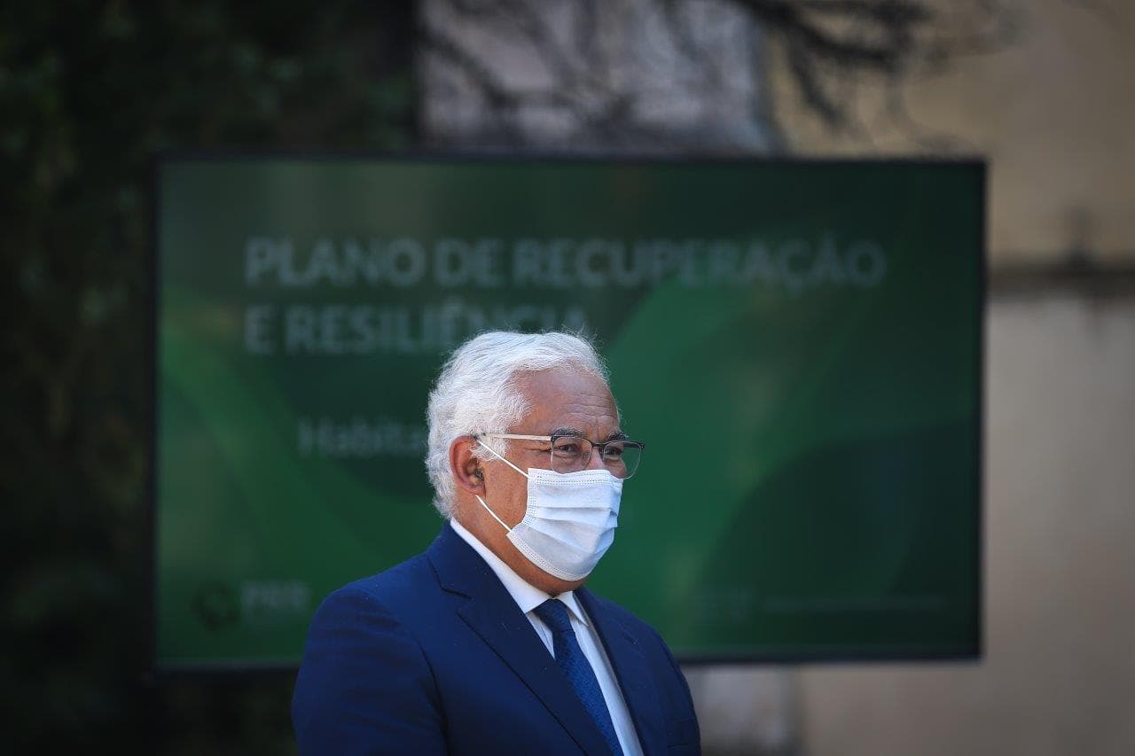 Primeiro-Ministro António Costa na apresentação das políticas de investimento do Plano de Recuperação e Resiliência em habitação, Lisboa, 9 julho 2021 (Foto: Rodrigo Antunes/Lusa)
