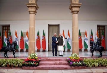 Primeiro-Ministro António Costa com o Primeiro-Ministro da Ãndia, Narendra Modi, Nova Deli, 19 dezembro 2019 (Foto: Paulo Vaz Henriques)