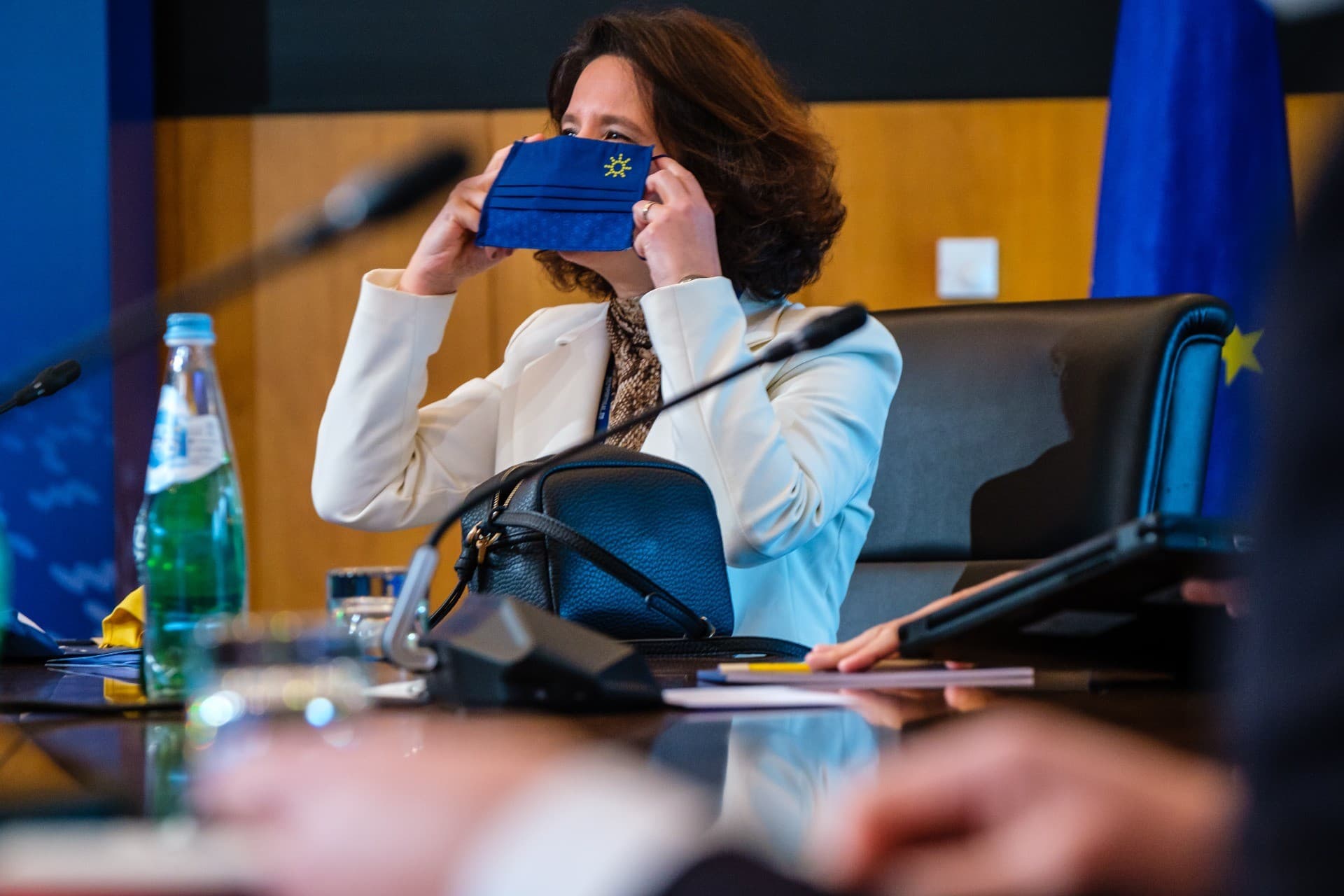 Secretária de Estado do Turismo, Rita Marques, durante a reunião de Ministros do Turismo da União Europeia, Lisboa, 1 março 2021