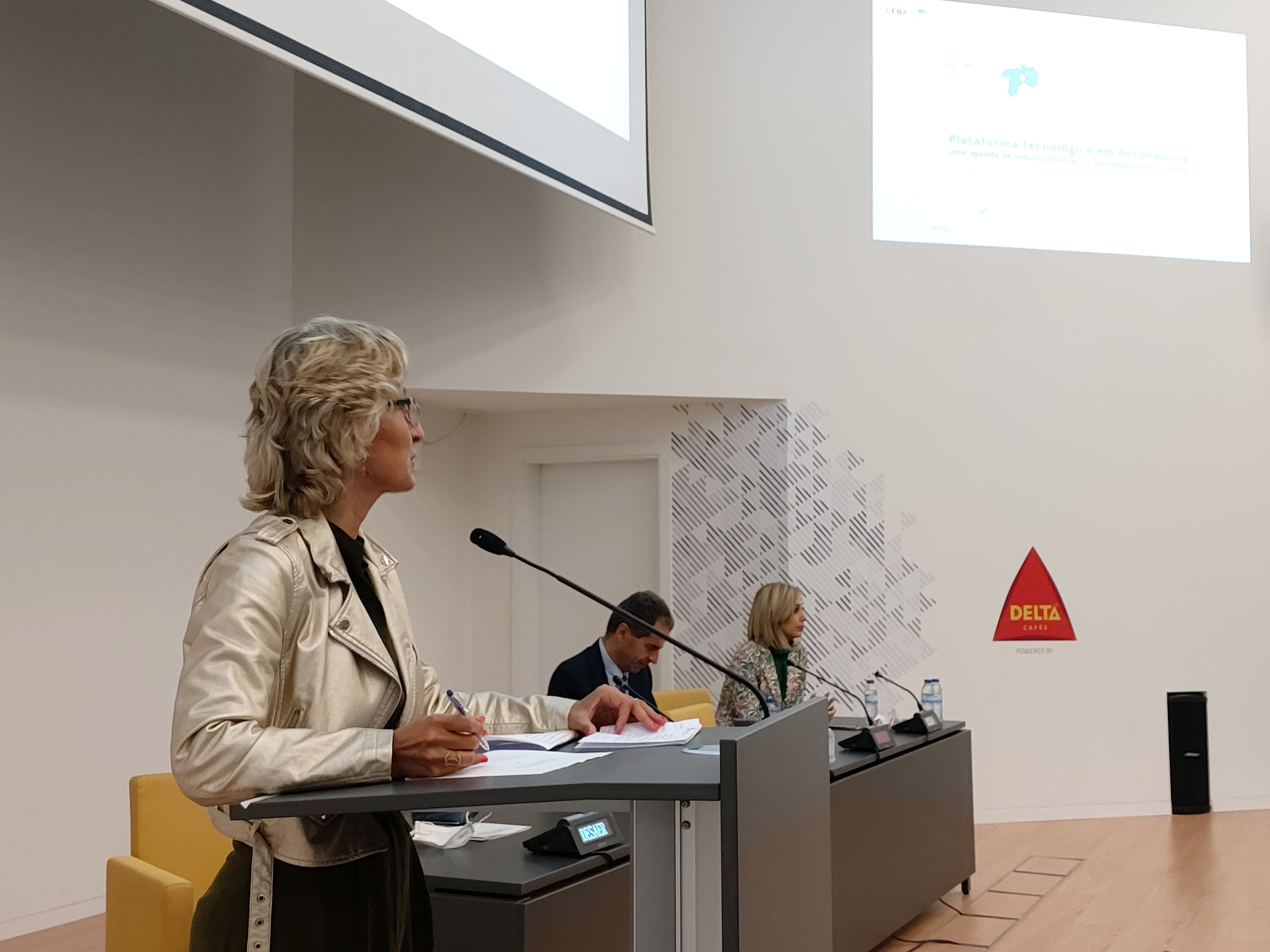 Ministra da Coesão Territorial, Ana Abrunhosa, durante a visita às instalações do CEiiA no Parque do Alentejo de Ciência e Tecnologia, Évora, 25 setembro 2020