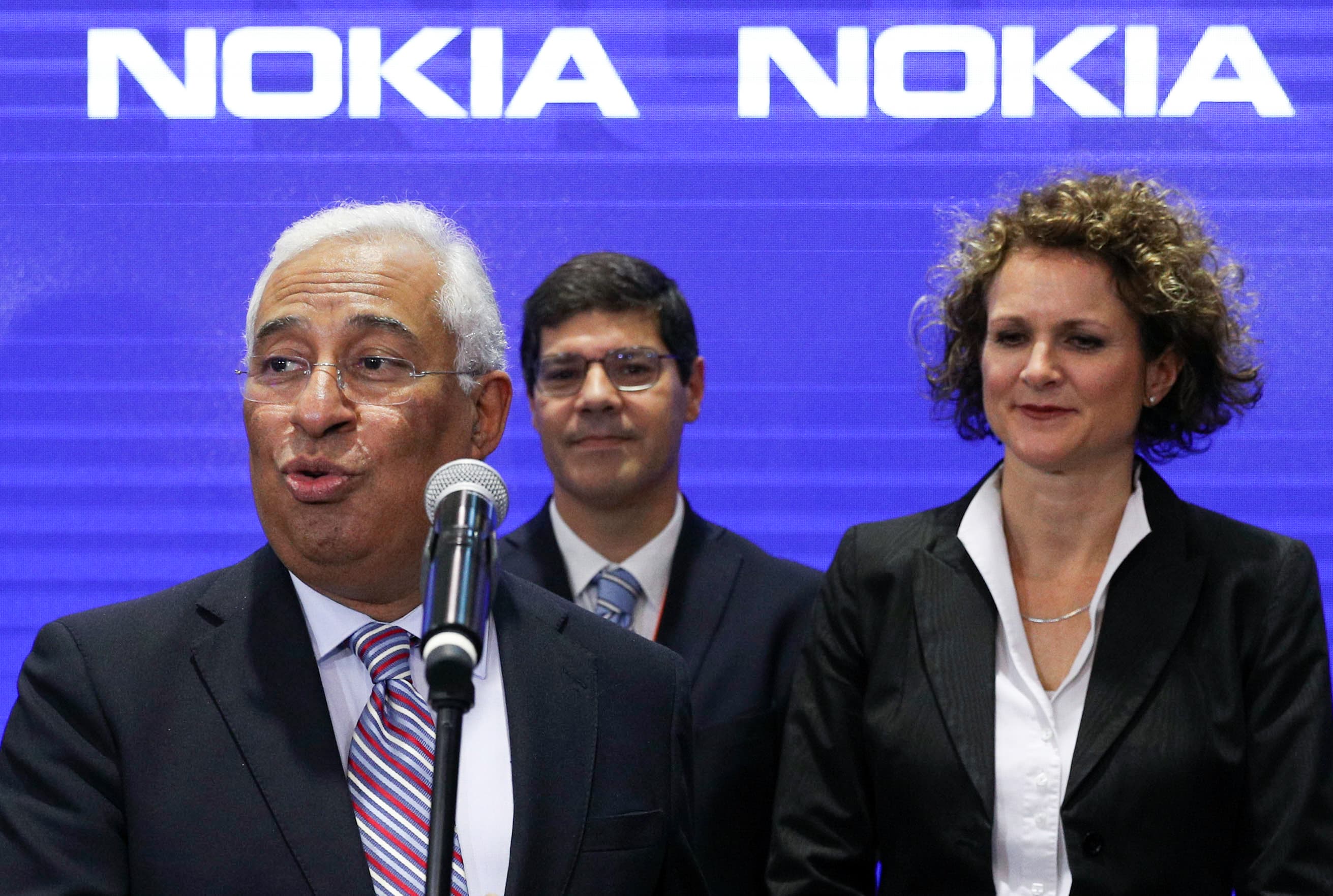 Primeiro-Ministro António Costa no anúncio de investimento da Nokia em Portugal durante a Web Summit, Lisboa, 6 novembro 2019 (Foto: António Cotrim/Lusa)