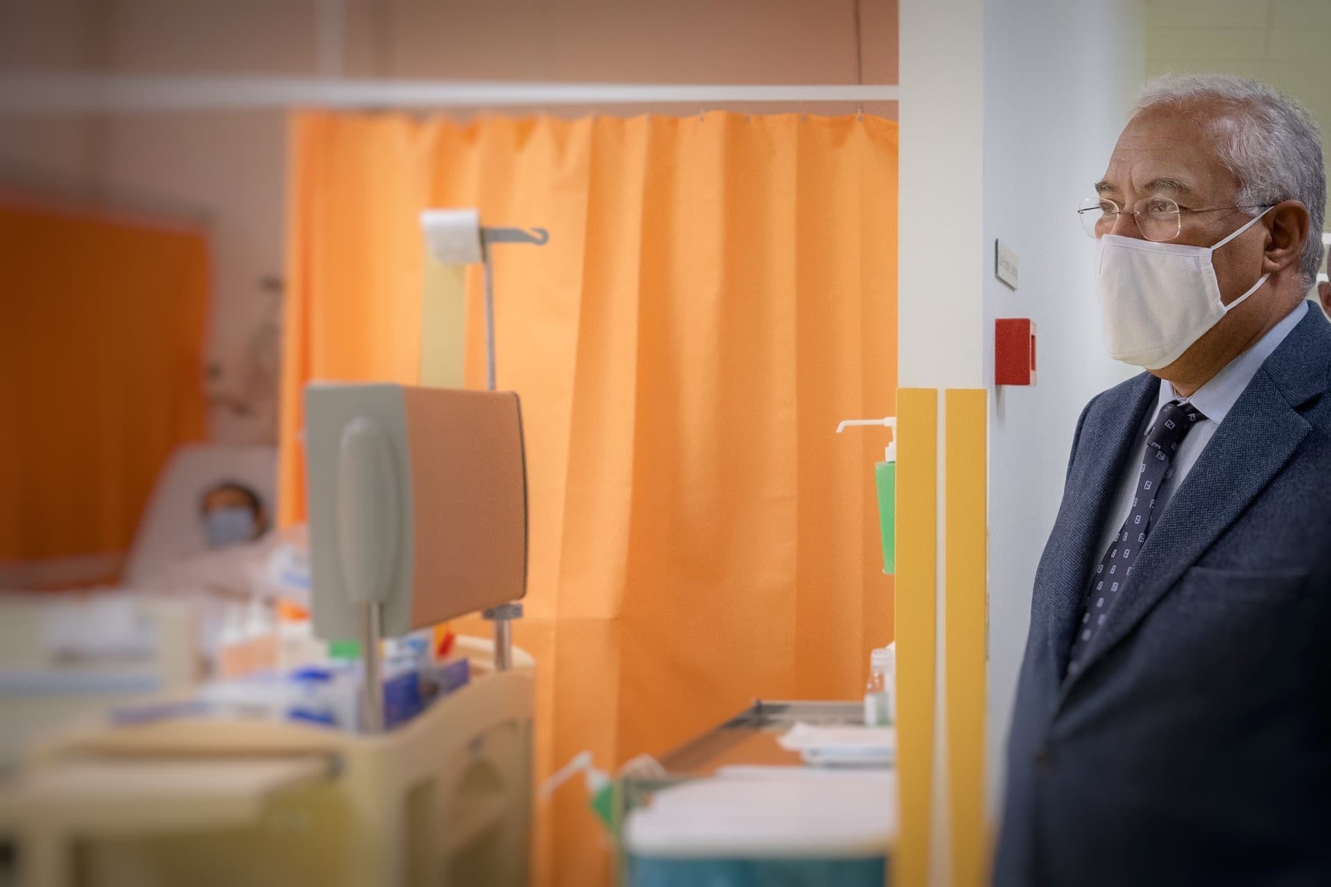 Primeiro-Ministro António Costa inaugura novos serviços de urgência médico-cirúrgica do hospital de Santiago do Cacém , 13 novembro 2020 (foto: Clara Azevedo)