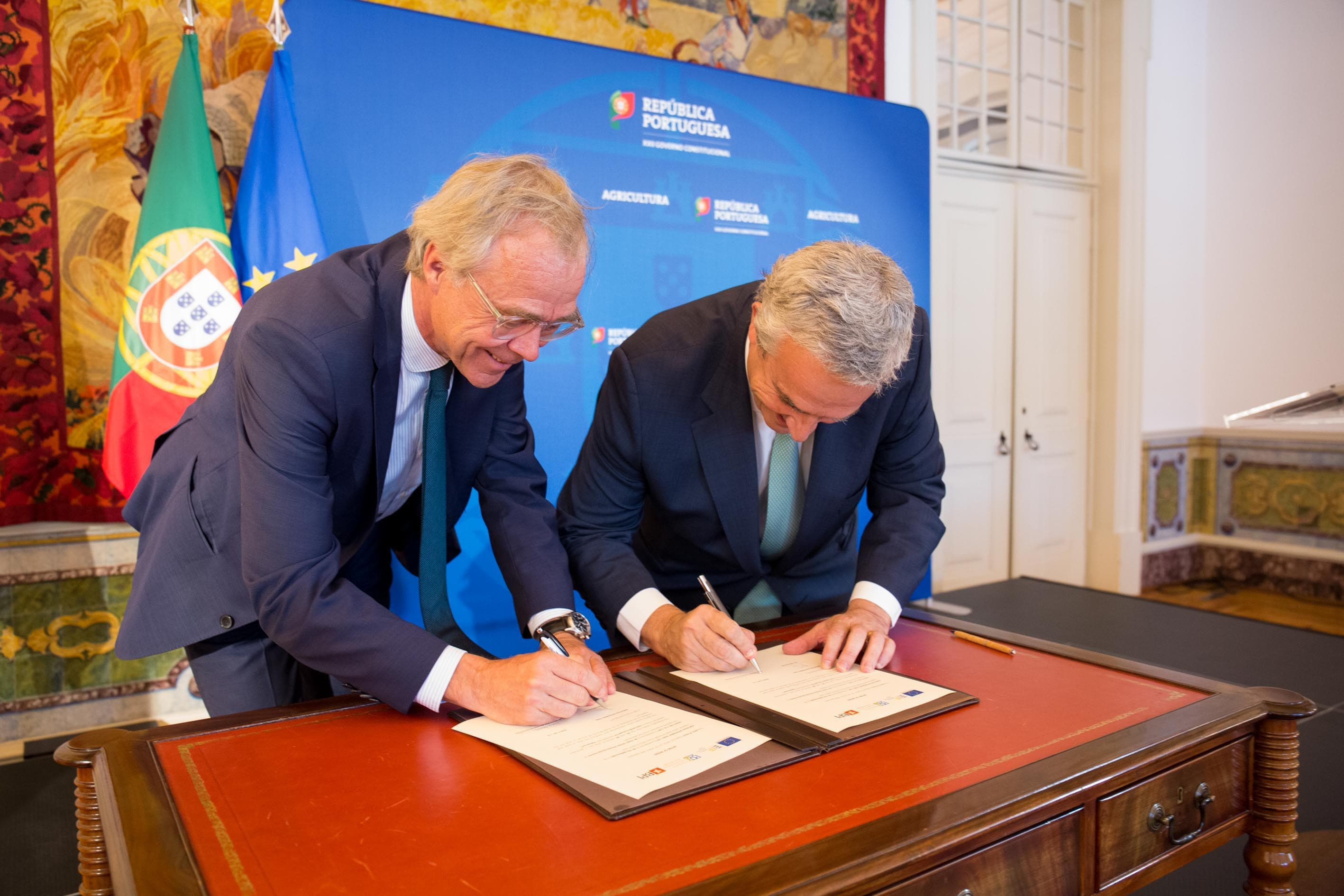 Assinatura da linha de crédito de 300 milhões de euros para a agricultura com o Banco Europeu de Investimento, Lisboa, 10 março 2020 (Foto: João Bica)