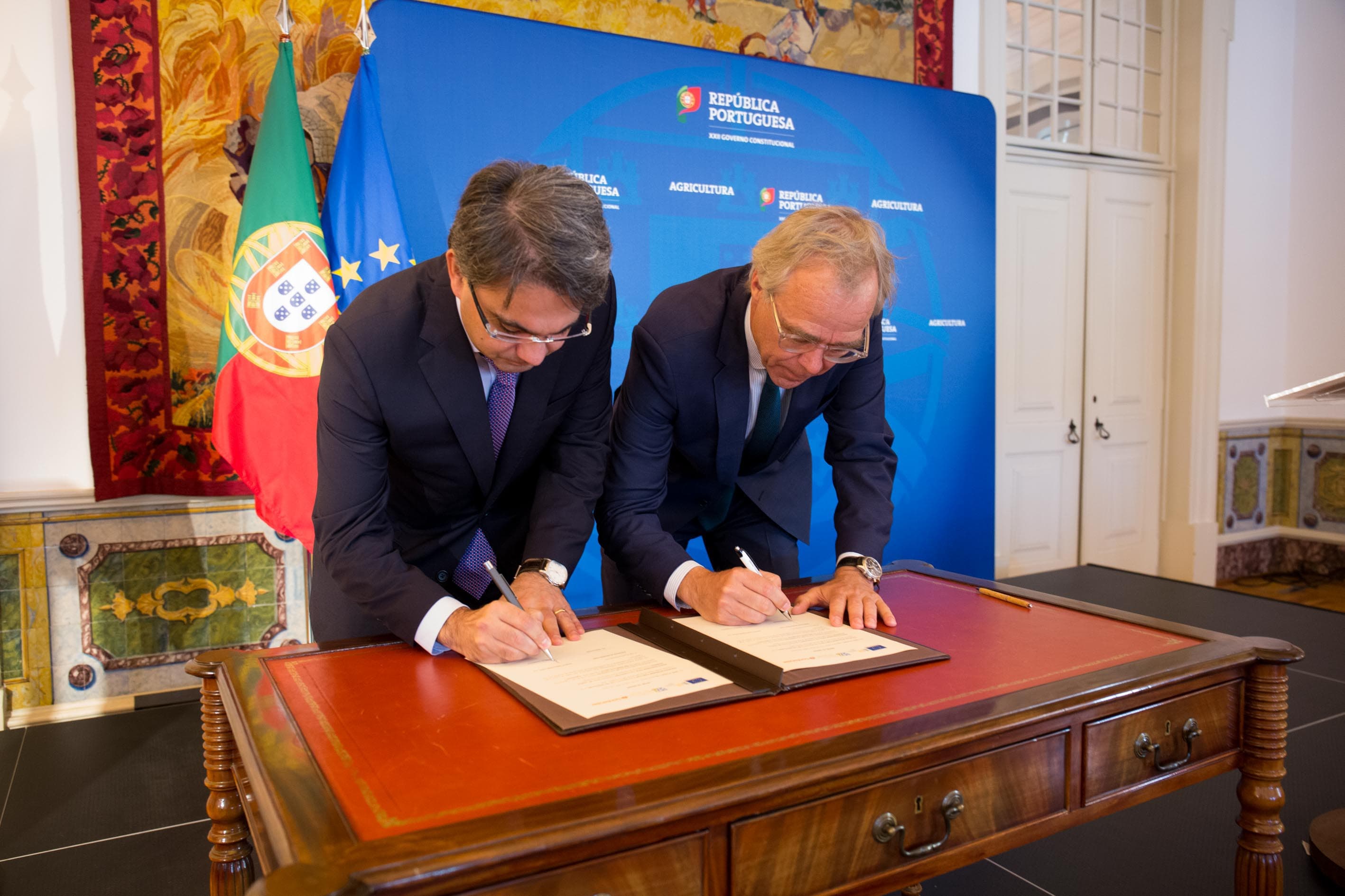 Assinatura da linha de crédito de 300 milhões de euros para a agricultura com o Banco Europeu de Investimento, Lisboa, 10 março 2020 (Foto: João Bica)