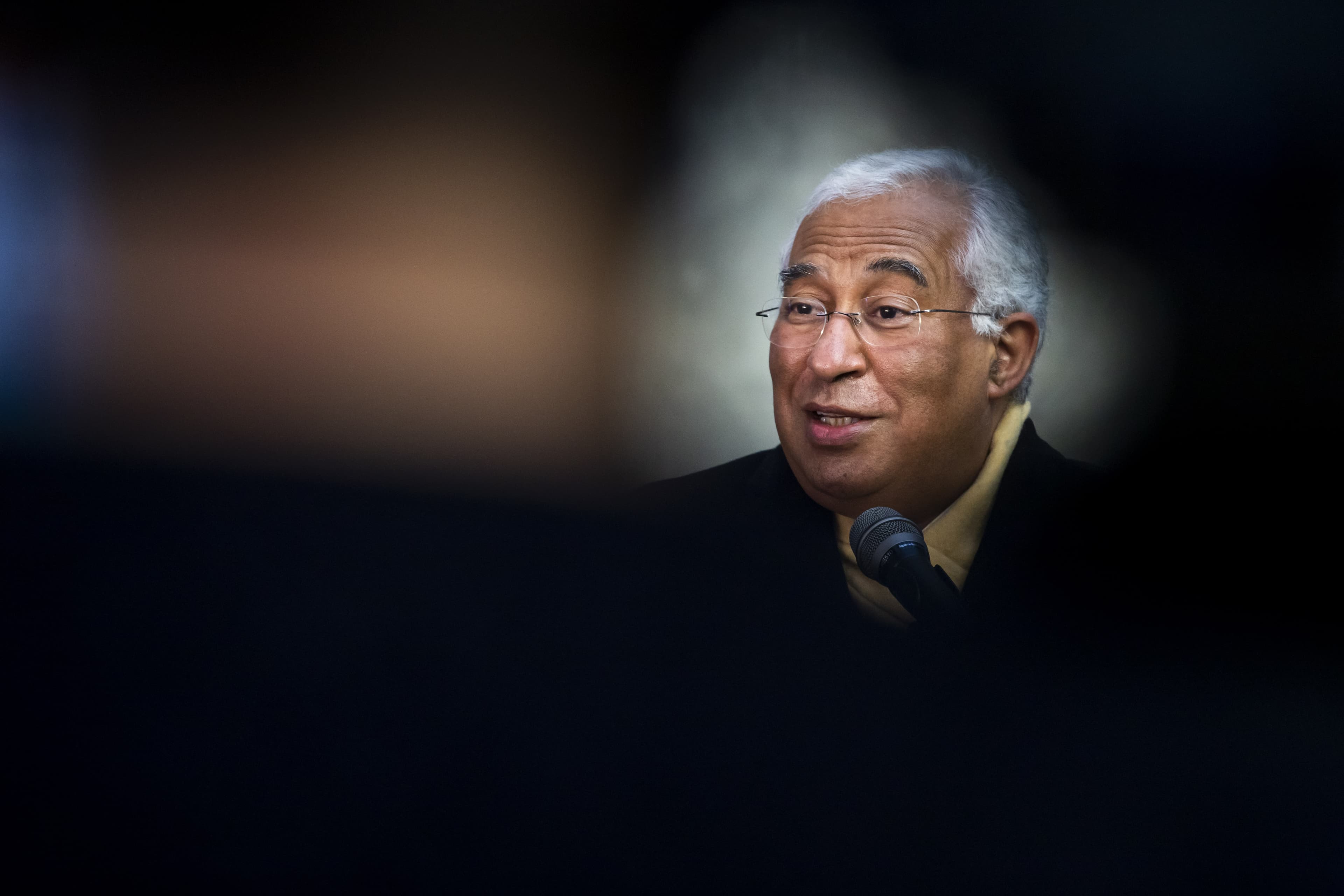 Primeiro-Ministro António Costa durante a conferência de imprensa após a reunião no Infarmed, Lisboa, 12 janeiro 2021 (Foto: José Sena Goulão/Lusa)