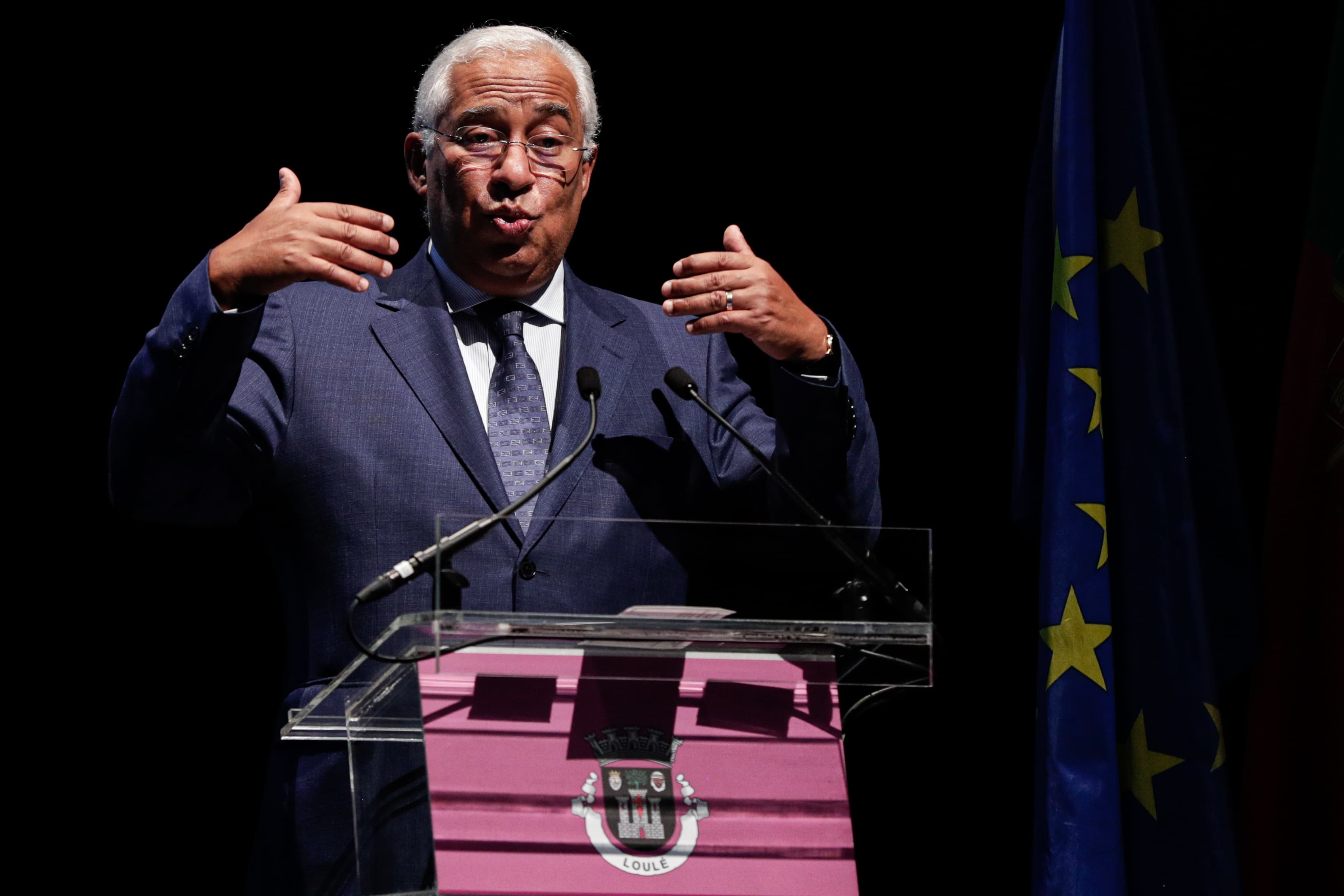 Primeiro-Ministro António Costa na assinatura do acordo de colaboração no âmbito do Programa 1.º Direito, Loulé, 23 outubro 2020 (Foto: Luis Forra/Lusa)