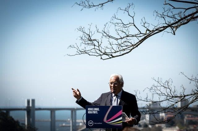 Primeiro-Ministro António Costa na consignação consignação das empreitadas das linhas rosa e amarela do Metro do Porto, 16 março 2021 (foto: Clara Azevedo)