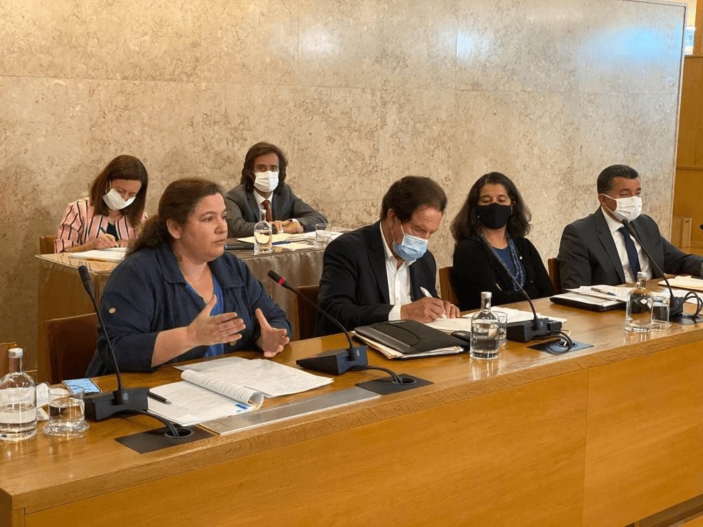 Ministra da Modernização do Estado e da Administração Pública, Alexandra Leitão, na Comissão de Administração Pública, Modernização Administrativa, Descentralização e Poder Local, Lisboa, 8 julho 2020
