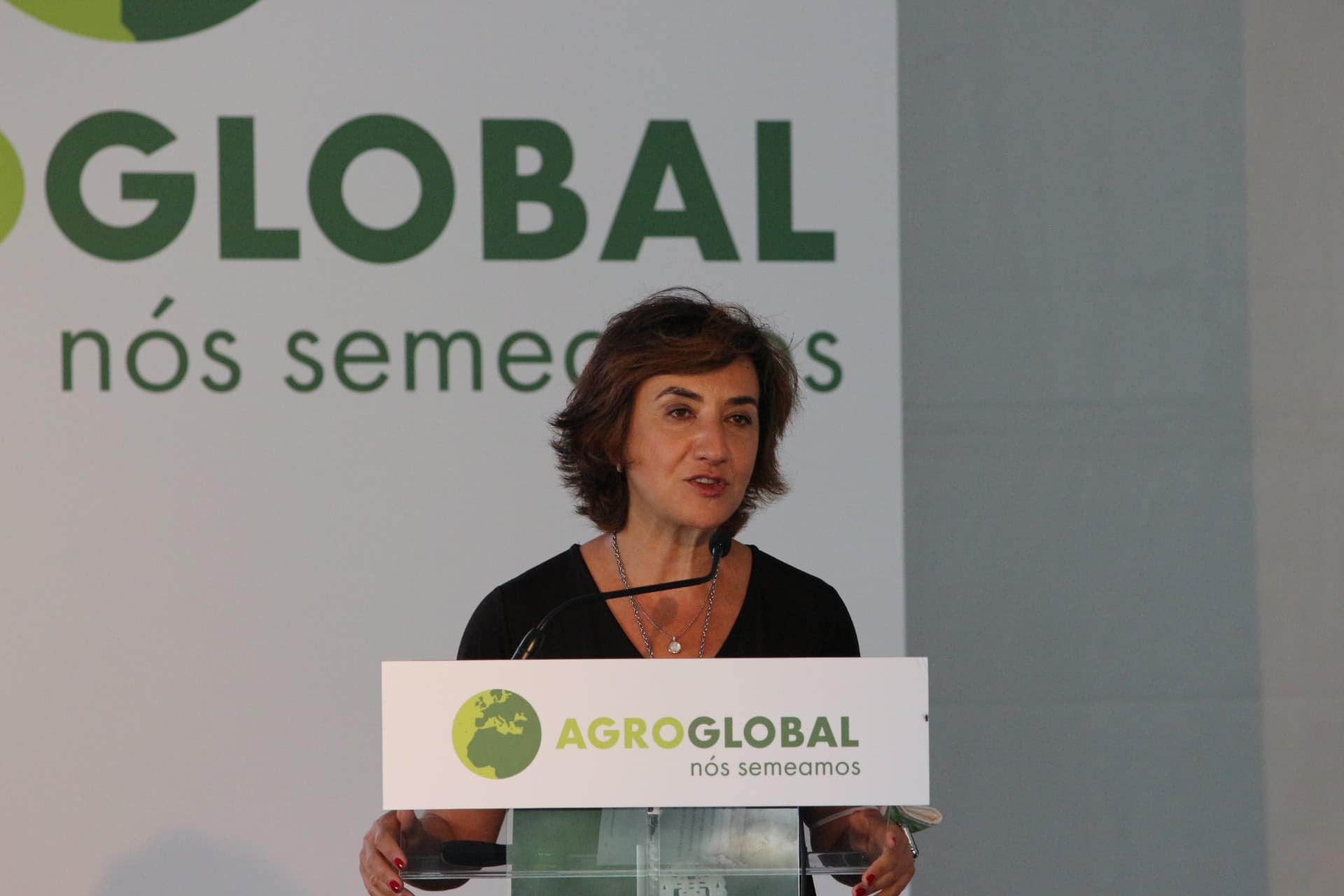 Ministra da Agricultura, Maria do Céu Antunes, na feira agrícola AgroGlobal, Cartaxo, 9 setembro 2021
