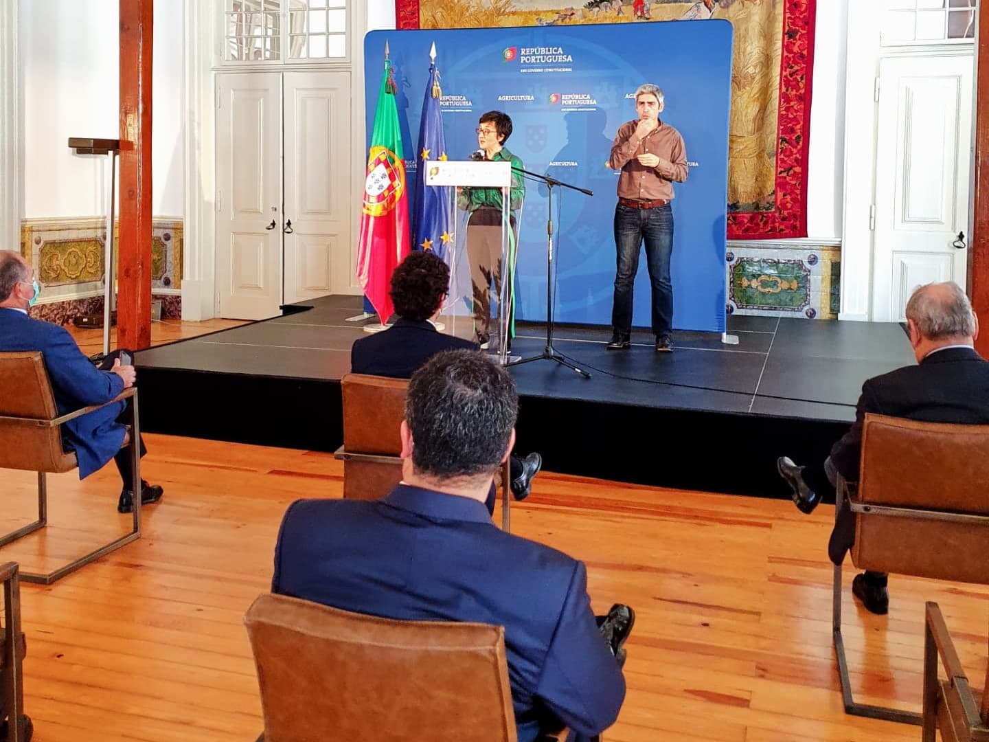Ministra da Agricultura, Maria do Céu Antunes, apresenta novas medida de apoio ao setor, Lisboa, 16 maio 2020