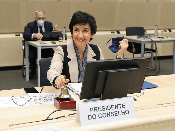 Ministra da Agricultura, Maria do Céu Antunes, preside à reunião do Conselho de Ministros da Agricultura da União Europeia, 22/23 março 2021 (foto: PPUE)