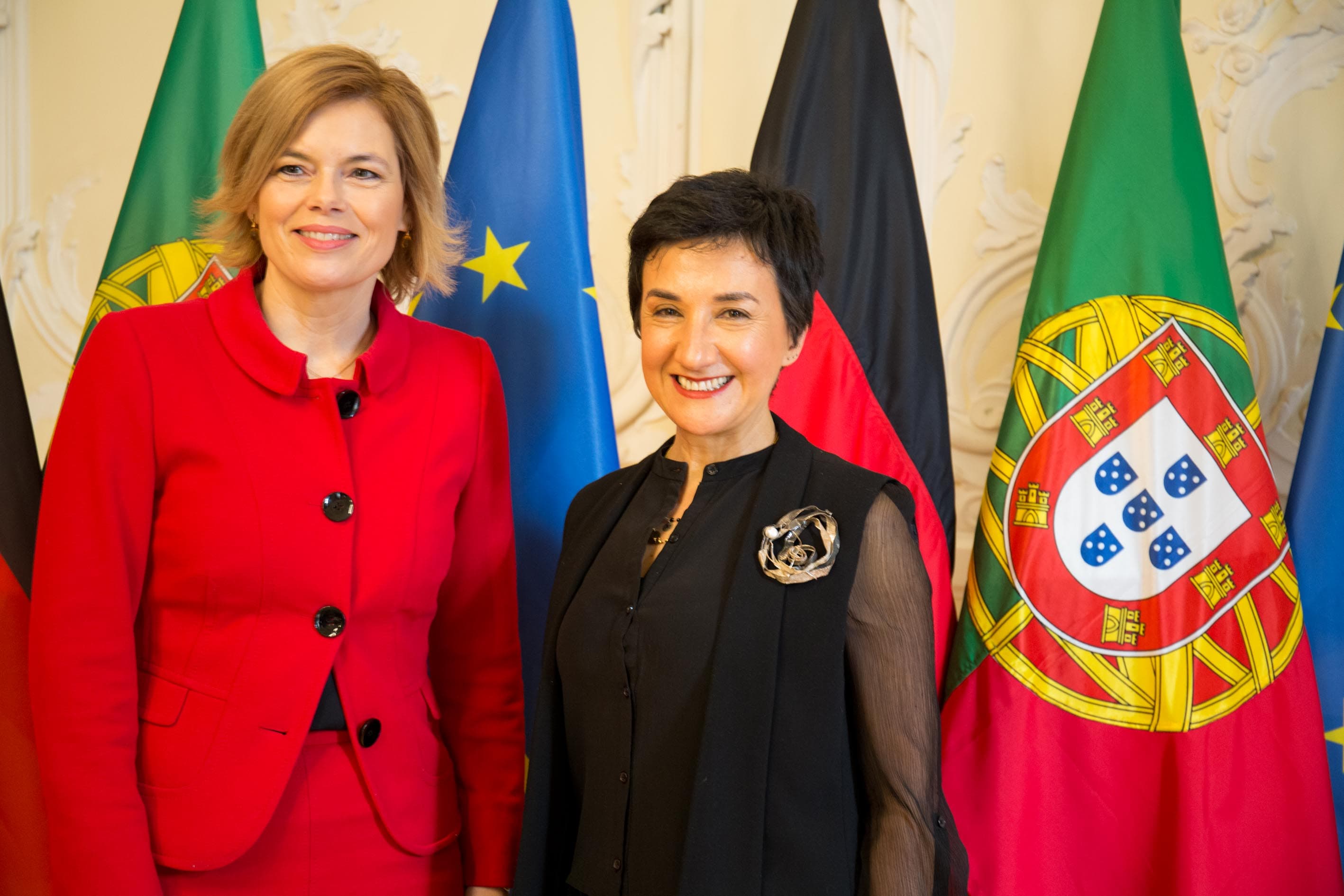 Ministra da Agricultura, Maria do Céu Antunes, e Ministra da Agricultura alemã, Julia Klöckner, Lisboa, 10 março 2020