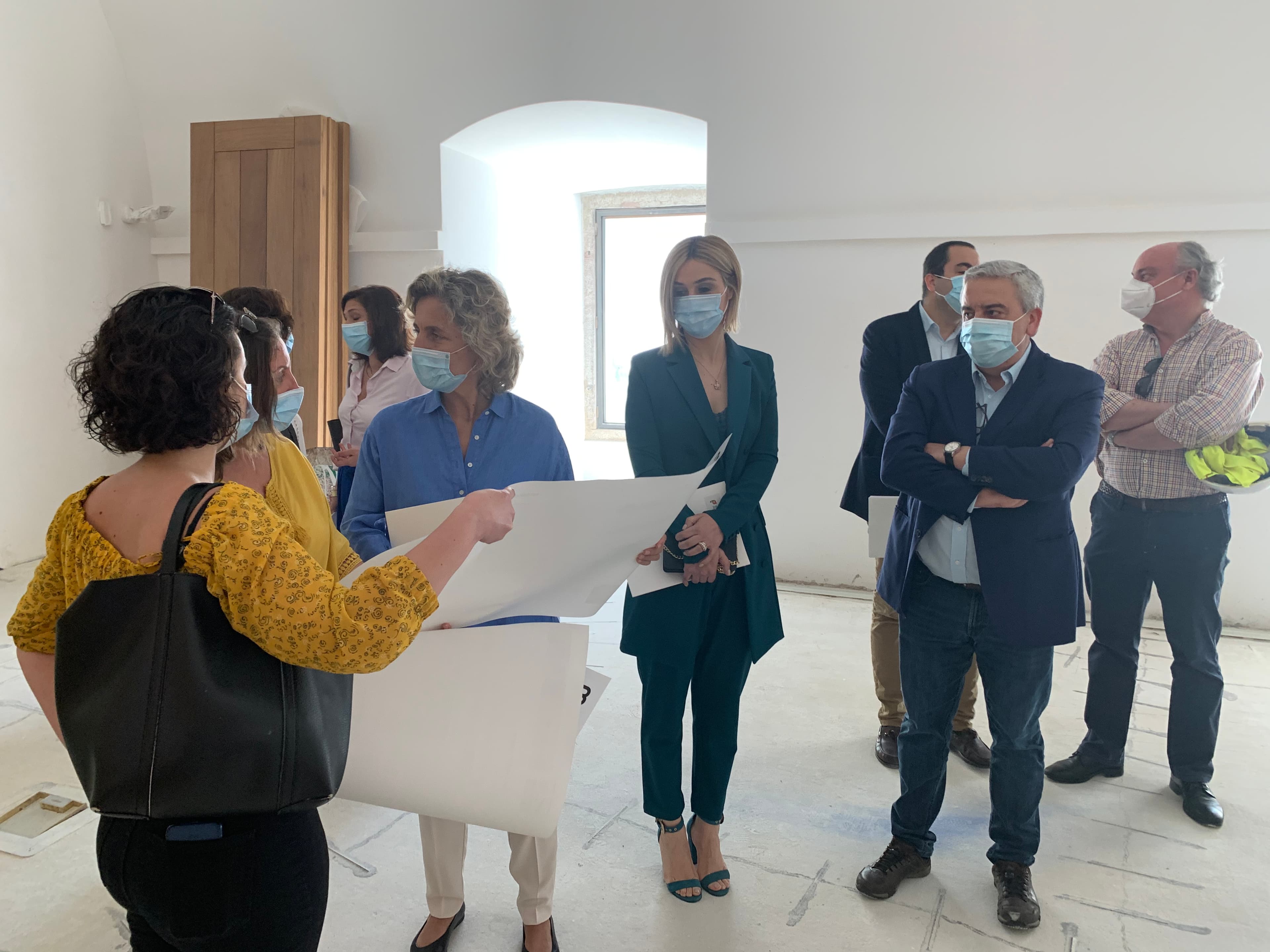 Ministra da Coesão Territorial, Ana Abrunhosa, e Secretários de Estado Carlos Miguel e Isabel Ferreira visitam um conjunto de obras que estão a ser feitas no município de Elvas, 8 junho 2020