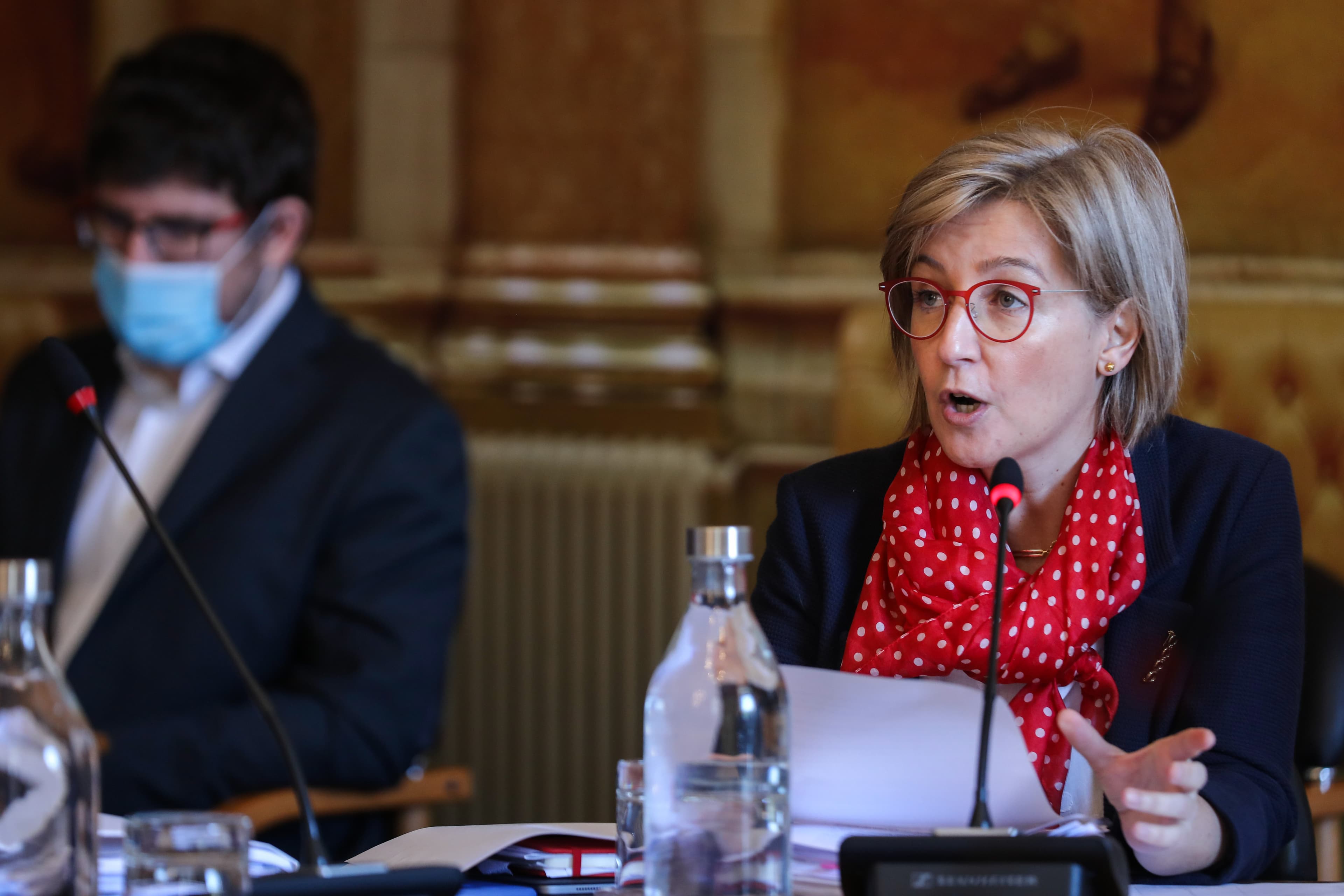 Ministra da Saúde, Marta Temido, na Comissão de Saúde da Assembleia da República, Lisboa, 20 maio 2020 (Foto: Miguel A. Lopes/Lusa)