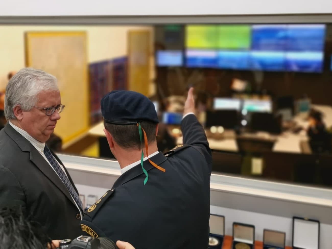 Ministro da Administração Interna, Eduardo Cabrita, visita ao Centro Distrital de Operações de Socorro do distrito de Santarém, Almeirim, 6 dezembro 2019