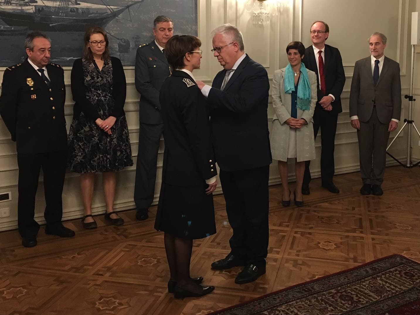 Ministro da Administração Interna, Eduardo Cabrita, atribuindo medalhas de mérito «Liberdade e Segurança na União Europeia», Lisboa, 12 dezembro 2019