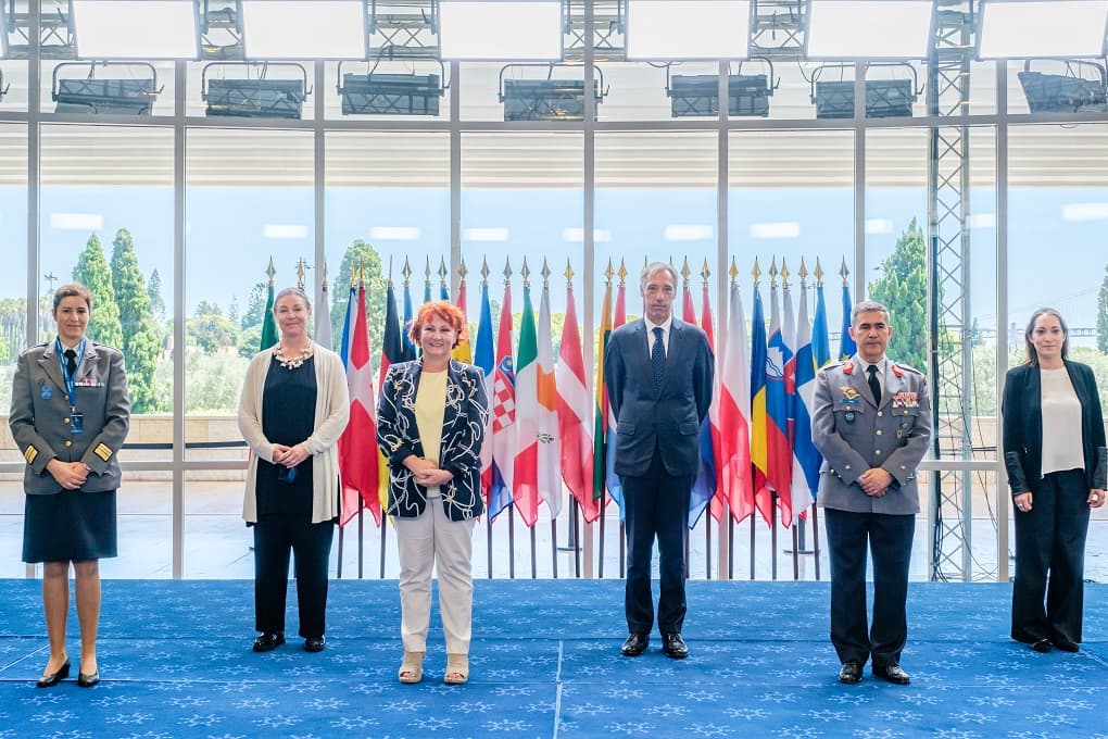 Ministro da Defesa Nacional, João Gomes Cravinho, no seminário «Promoção da Participação Plena das Mulheres em Operações de Paz», Lisboa, 23 junho 2021