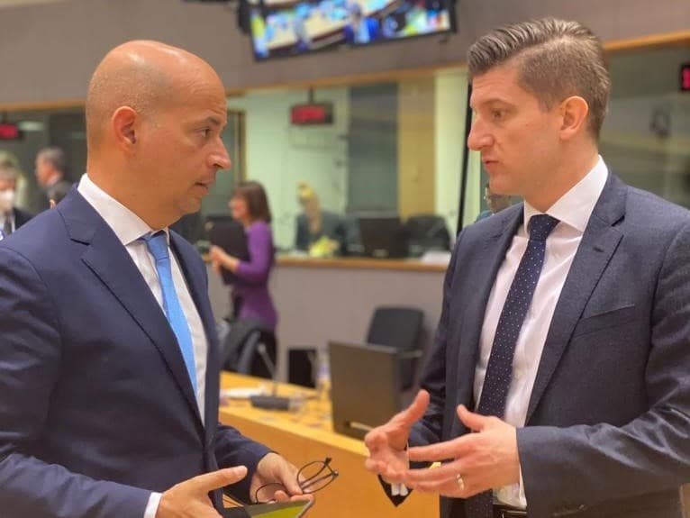 Ministro de Estado e das Finanças, João Leão, na reunião de ministros das Finanças da União Europeia (Ecofin), Bruxelas, 15março 2022