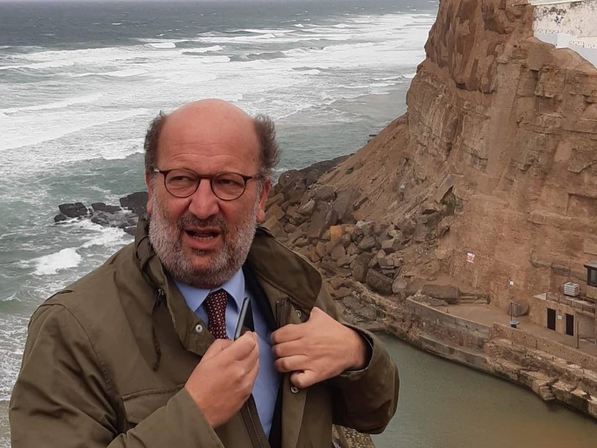 Ministro do Ambiente e da Ação Climática, João Pedro Matos Fernandes, durante visita às Azenhas do Mar, Sintra, 2 outubro 2020