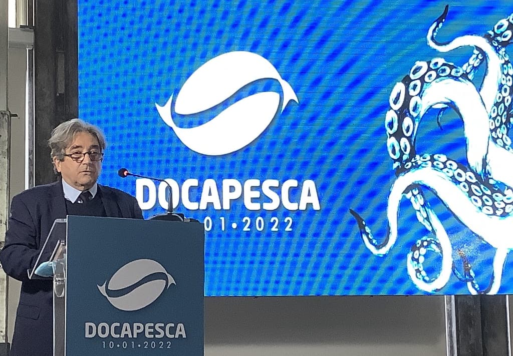 Ministro do Mar, Ricardo Serrão Santos, no Dia da Docapesca, Lisboa, 10 janeiro 2022